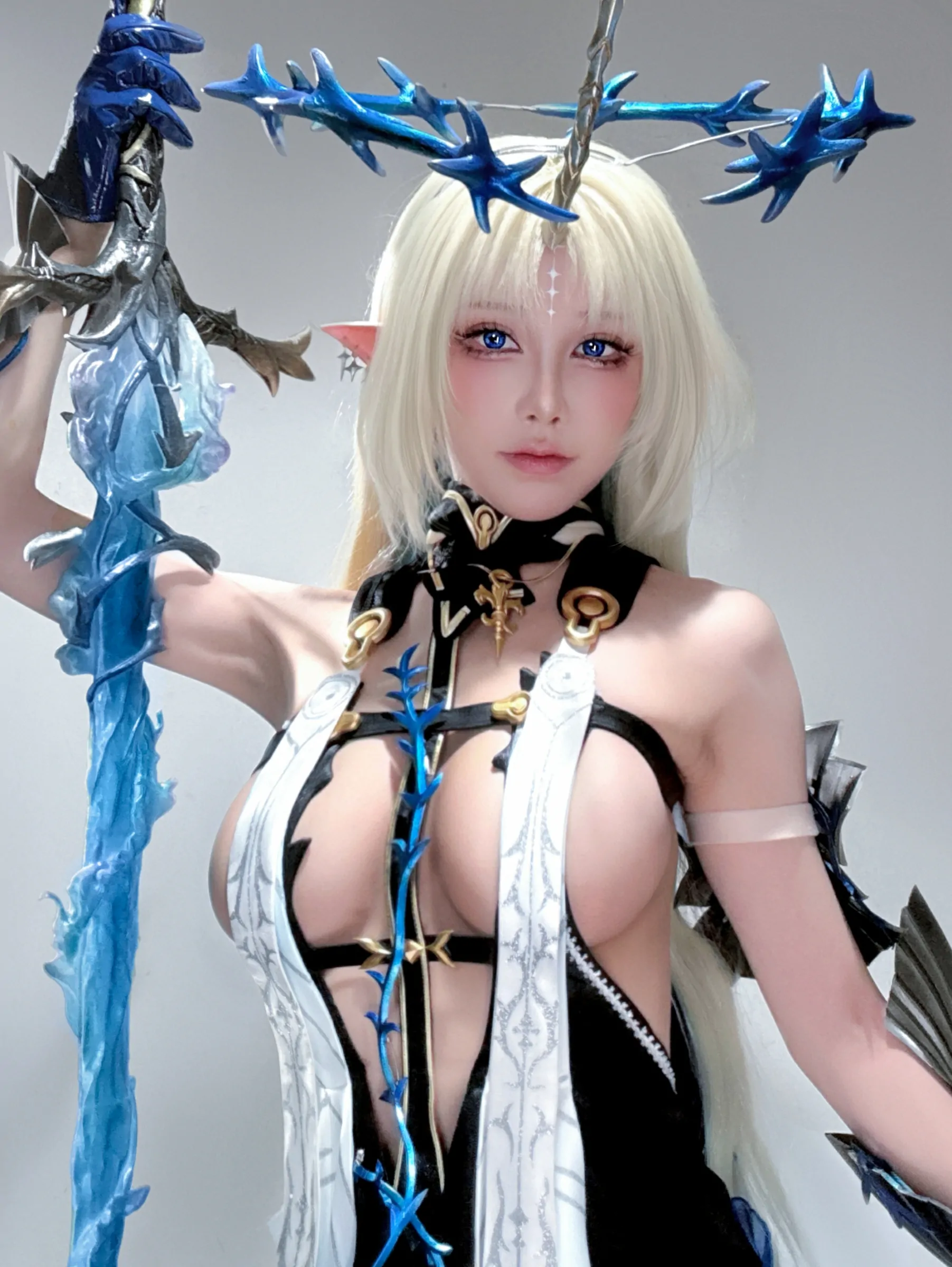 水淼aqua  六月自拍（遐蝶、卡提西娅）[45P] Cosplay-第18张