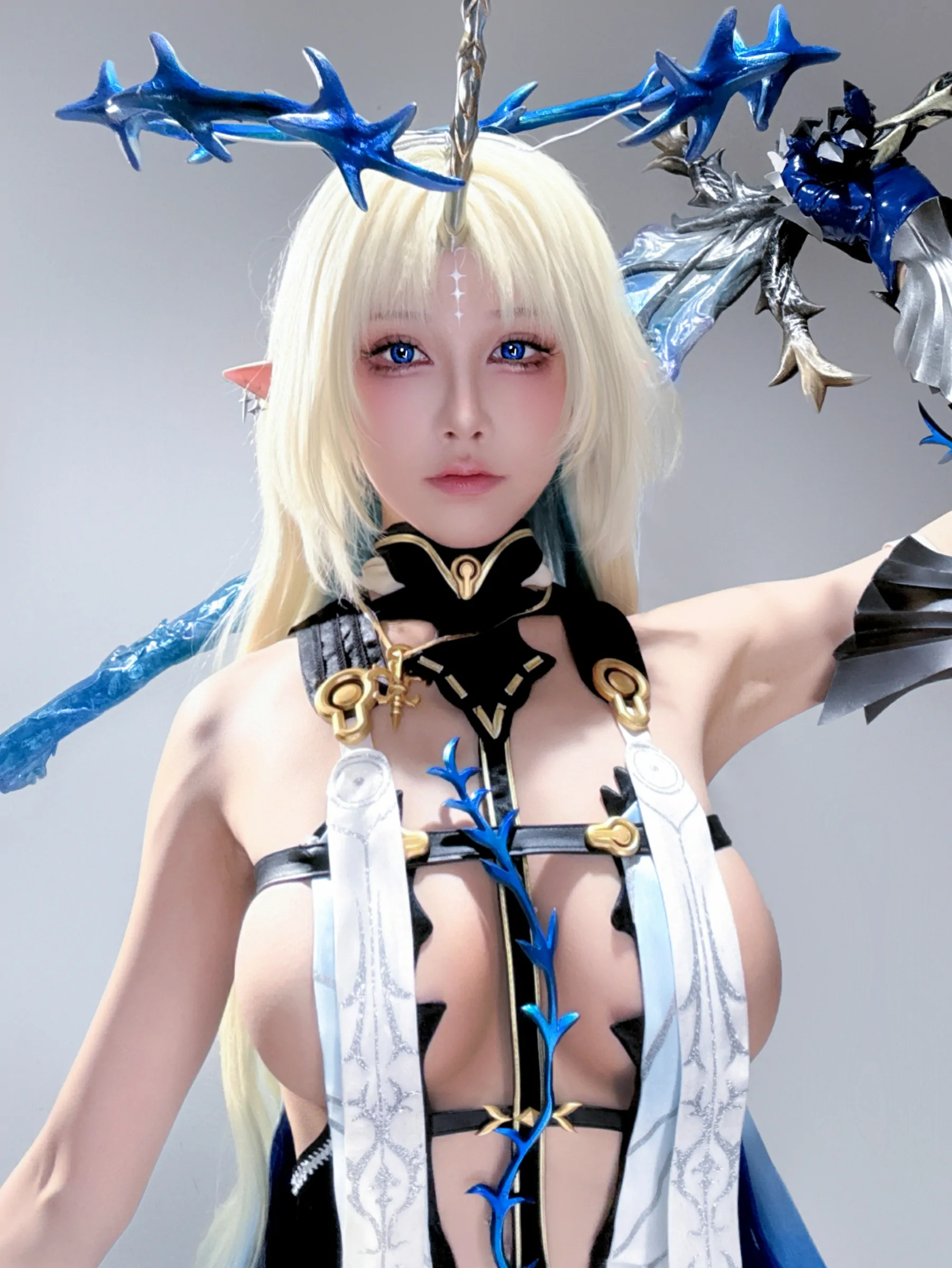 水淼aqua  六月自拍（遐蝶、卡提西娅）[45P] Cosplay-第17张