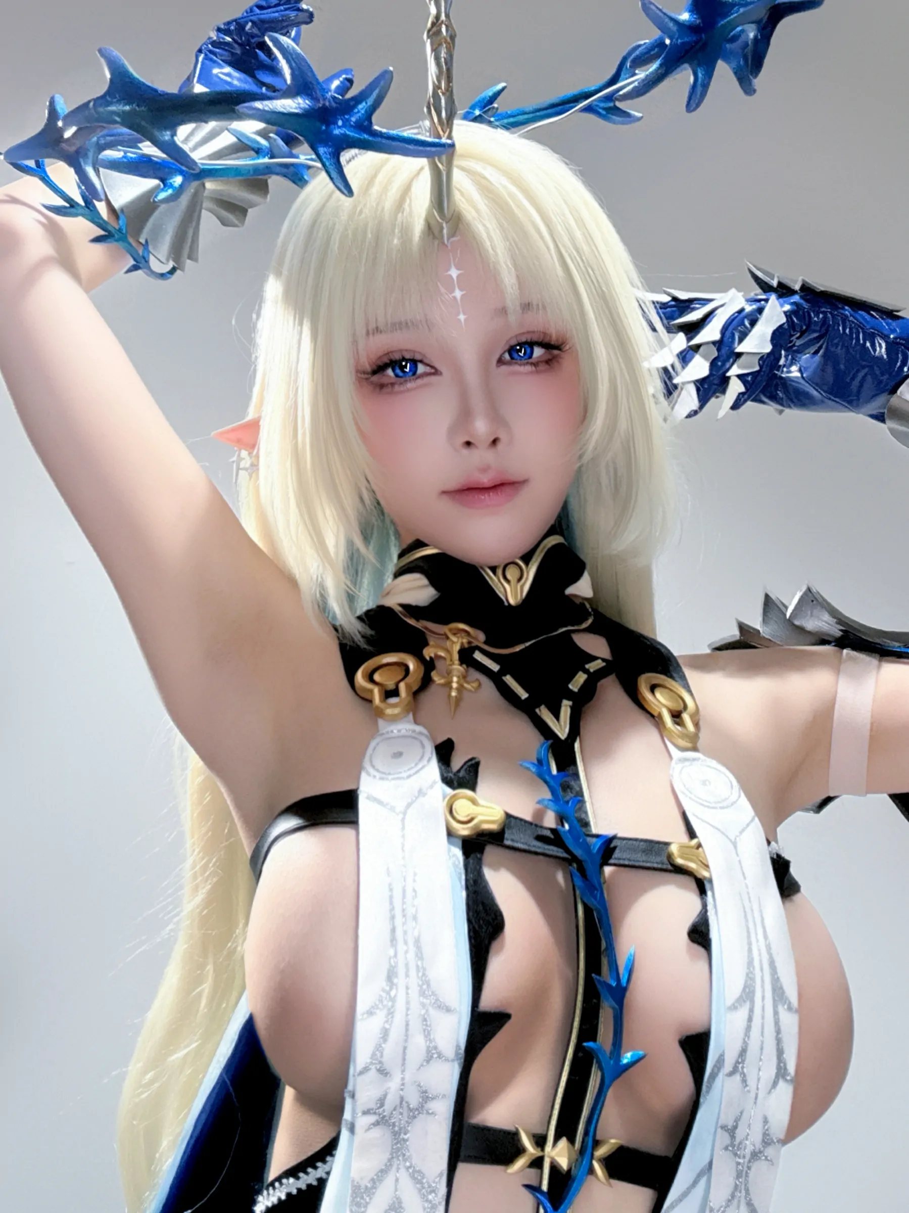 水淼aqua  六月自拍（遐蝶、卡提西娅）[45P] Cosplay-第21张