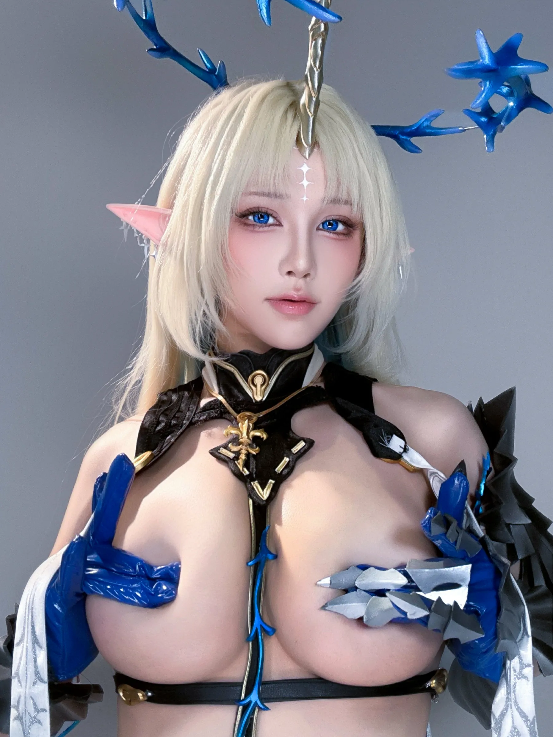 水淼aqua  六月自拍（遐蝶、卡提西娅）[45P] Cosplay-第35张