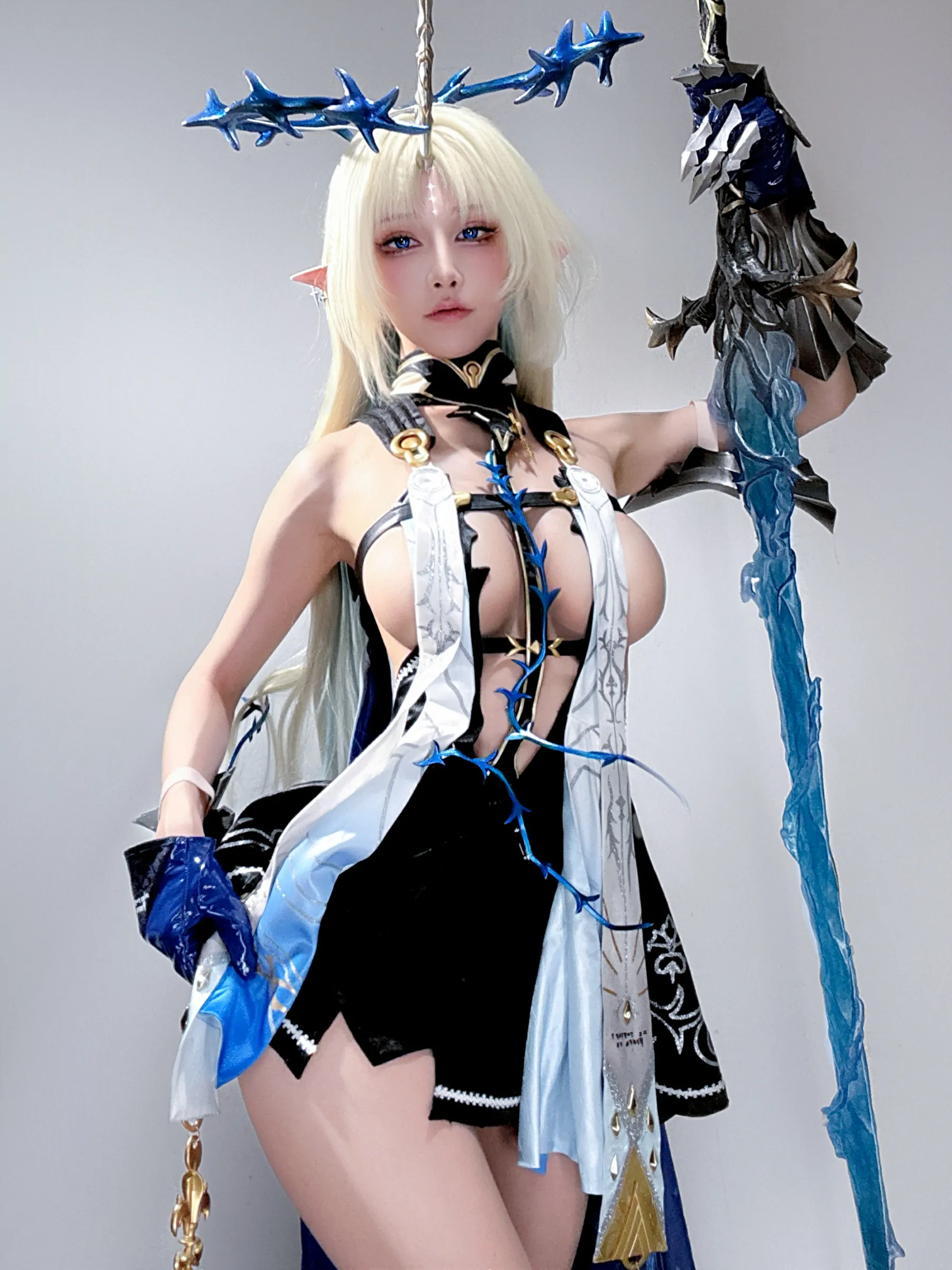 水淼aqua  六月自拍（遐蝶、卡提西娅）[45P] Cosplay-第24张