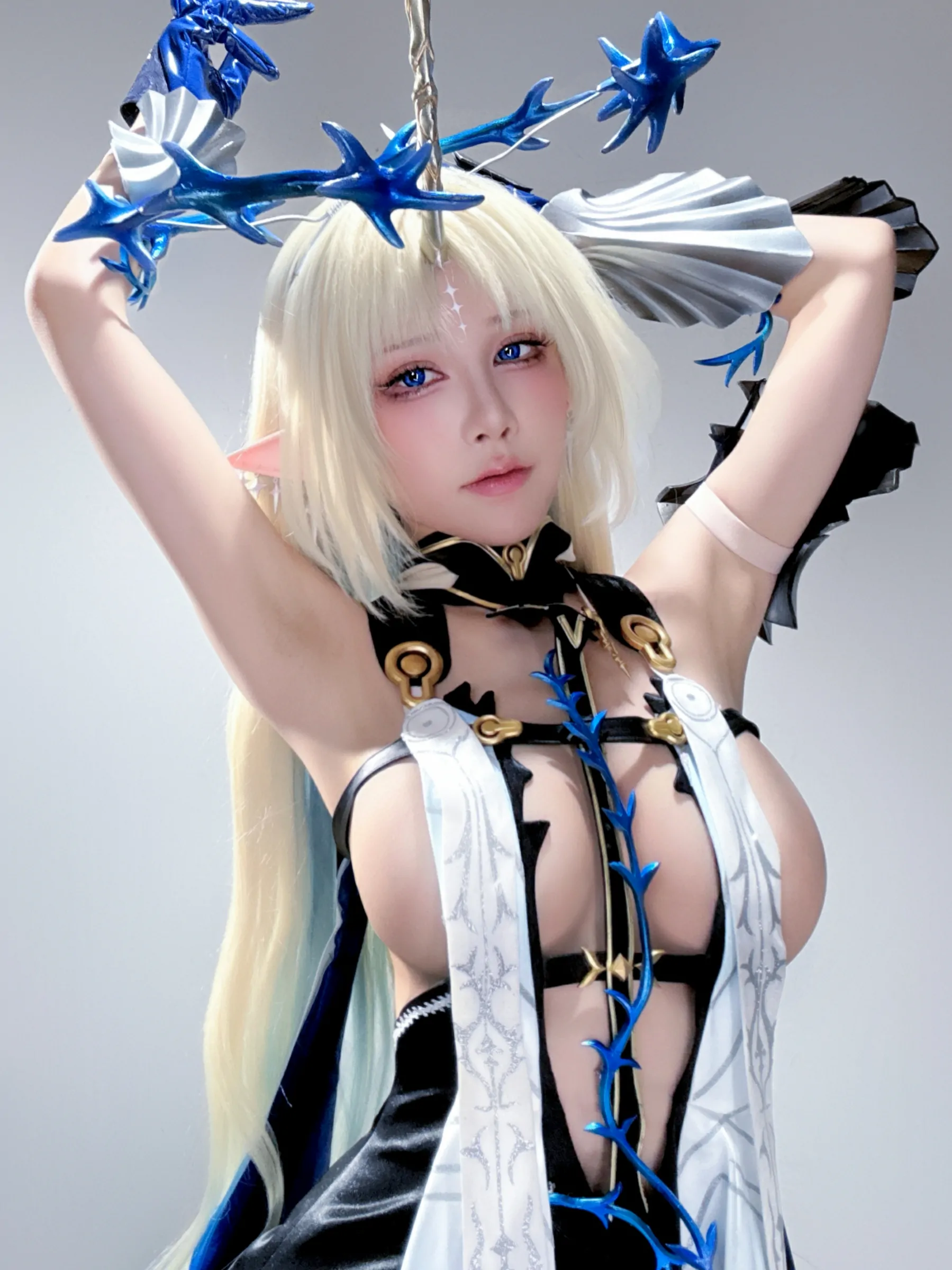 水淼aqua  六月自拍（遐蝶、卡提西娅）[45P] Cosplay-第23张