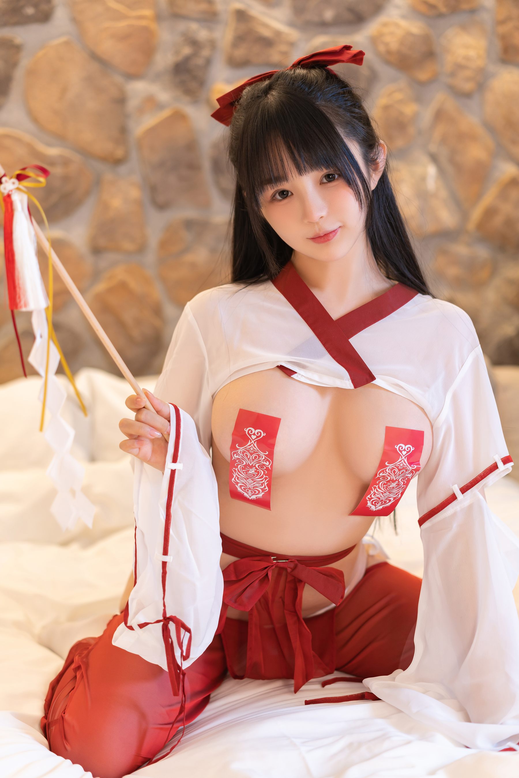 桜井宁宁 – 情趣巫女 Cosplay-第8张