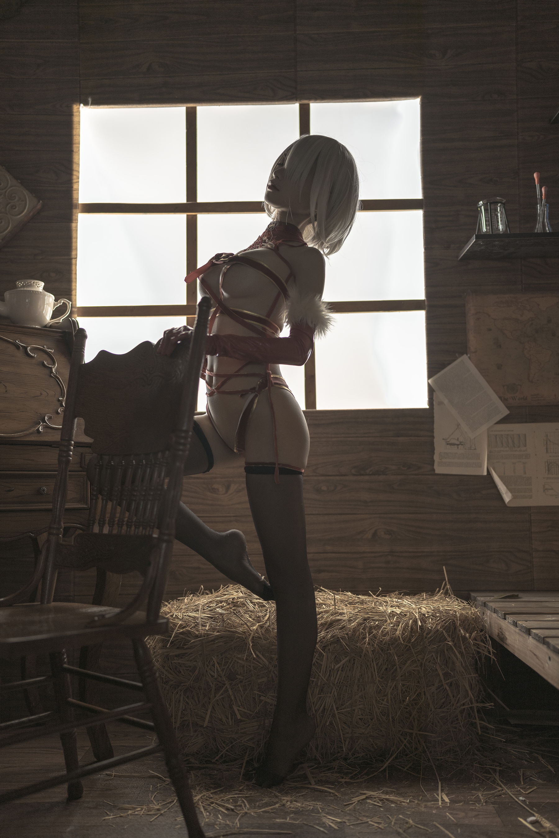 动漫博主蠢沫沫 – 2B圣诞 Cosplay-第52张