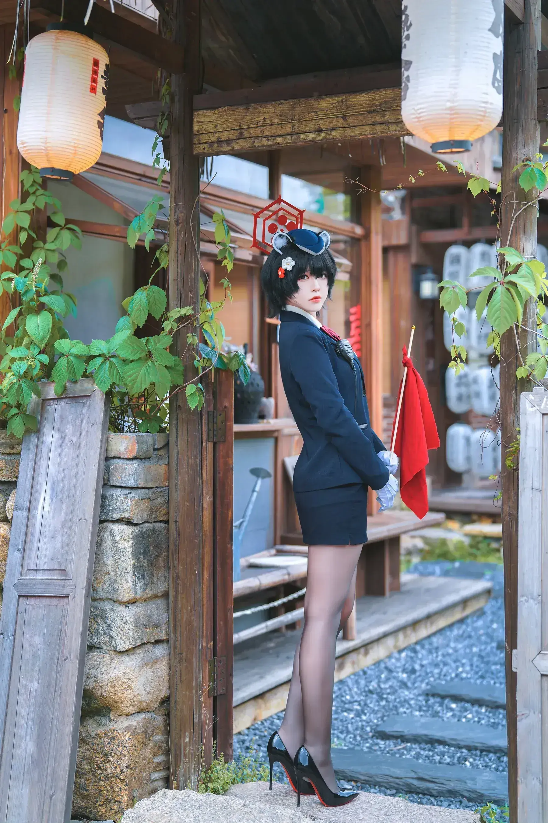 半半子 – ガイド春日ツバキ Cosplay-第14张