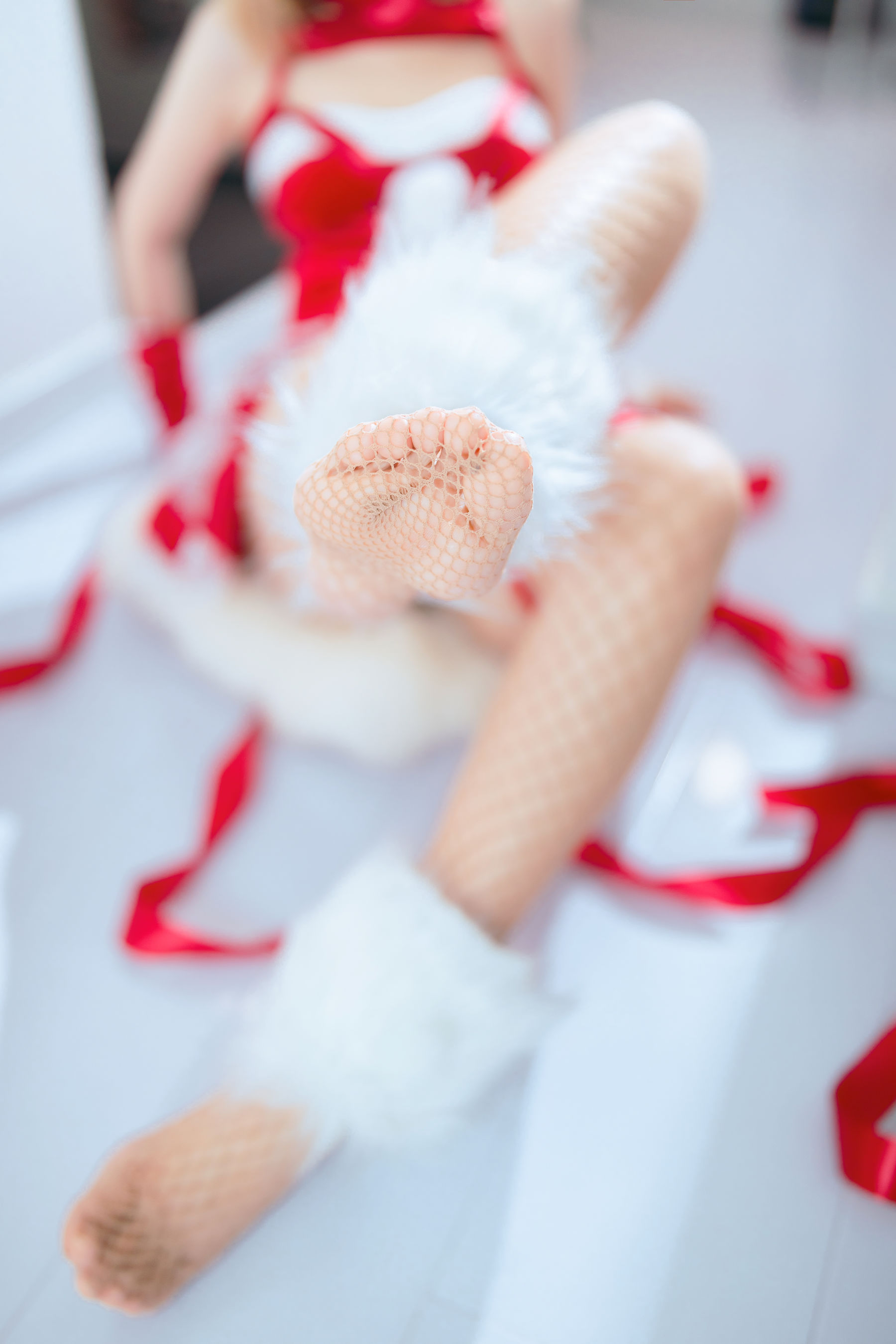 洛桑w伊梓 – 网袜丝带兔兔 Cosplay-第6张
