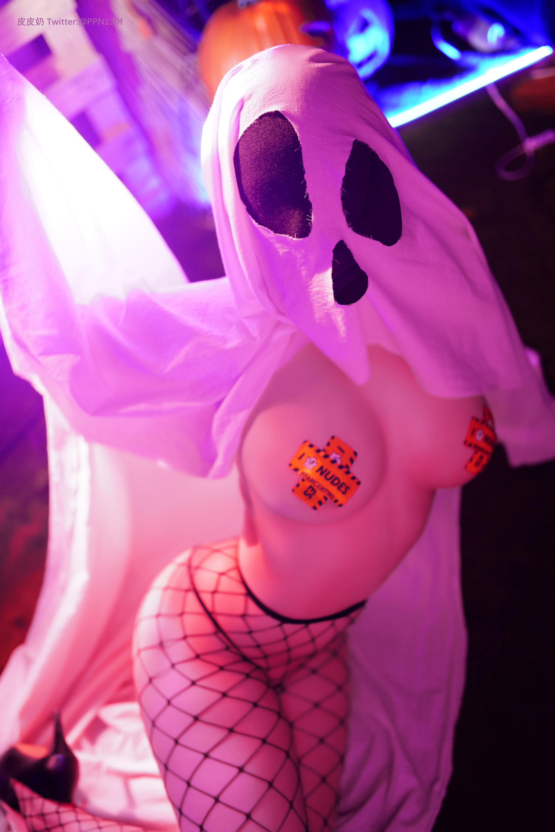 皮皮奶可可爱了啦 – 万圣节幽灵 Cosplay-第43张