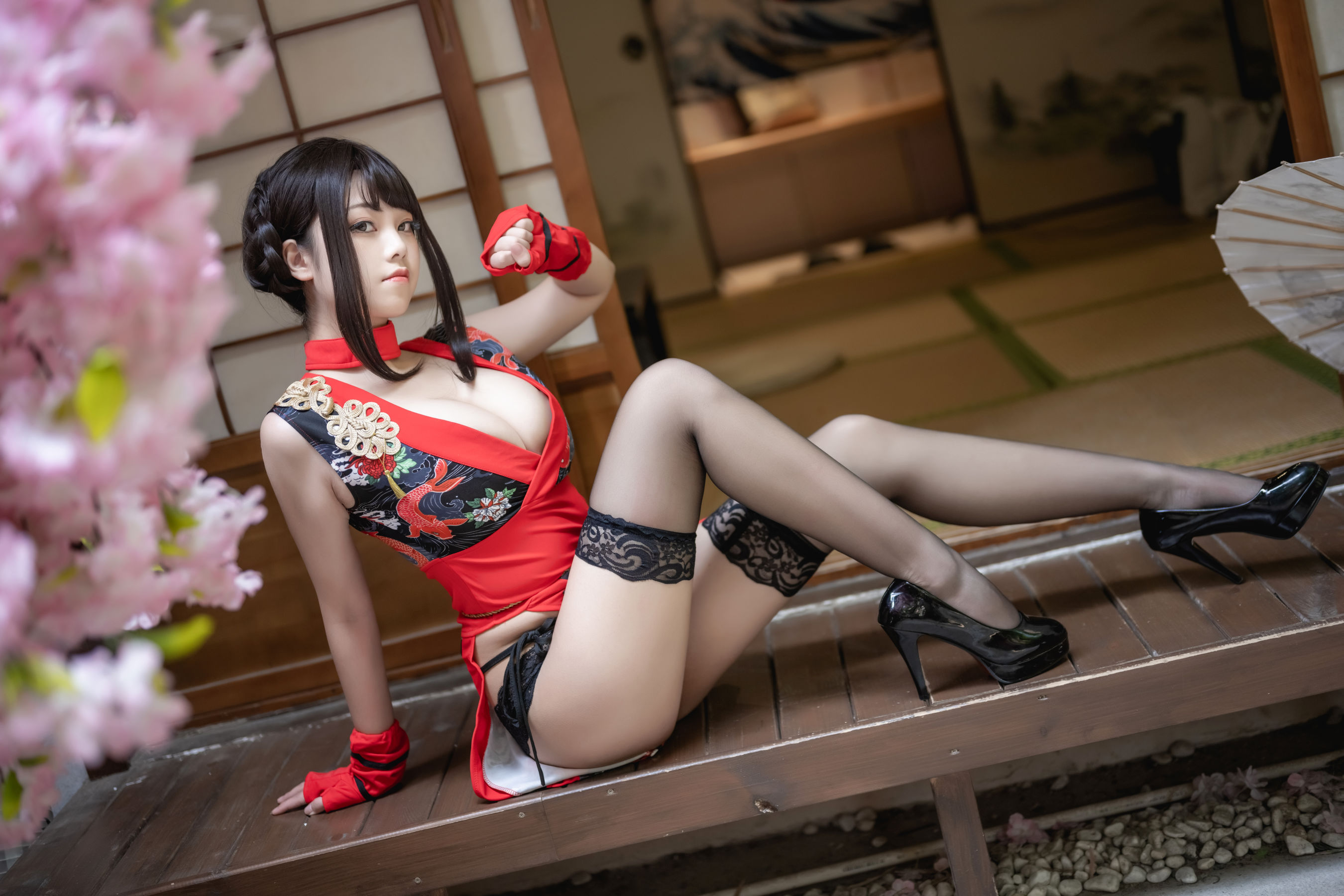 萌系小姐姐蜜汁猫裘 – 忍者2 Cosplay-第3张