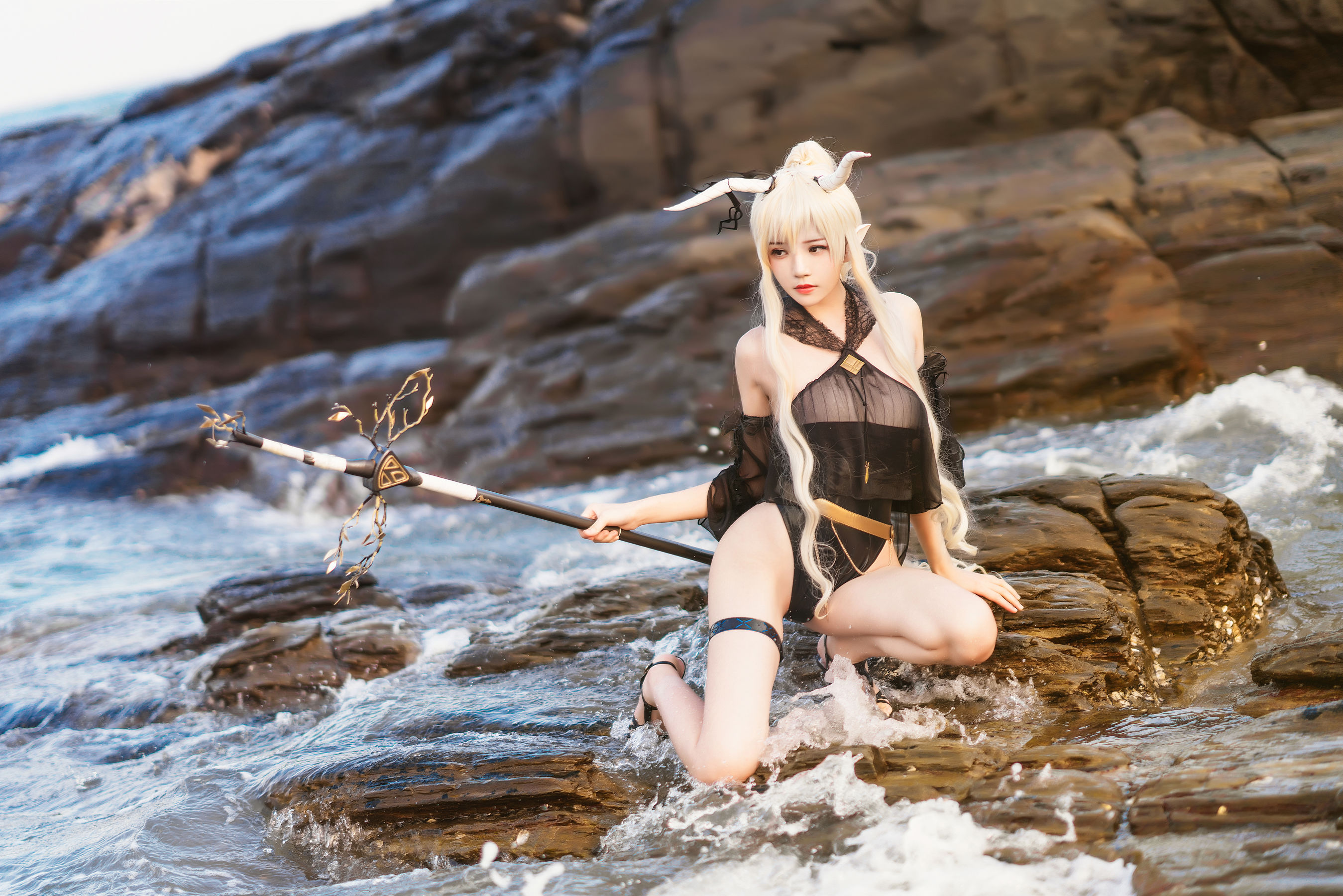 桜桃喵 – 闪灵泳衣 Cosplay-第11张