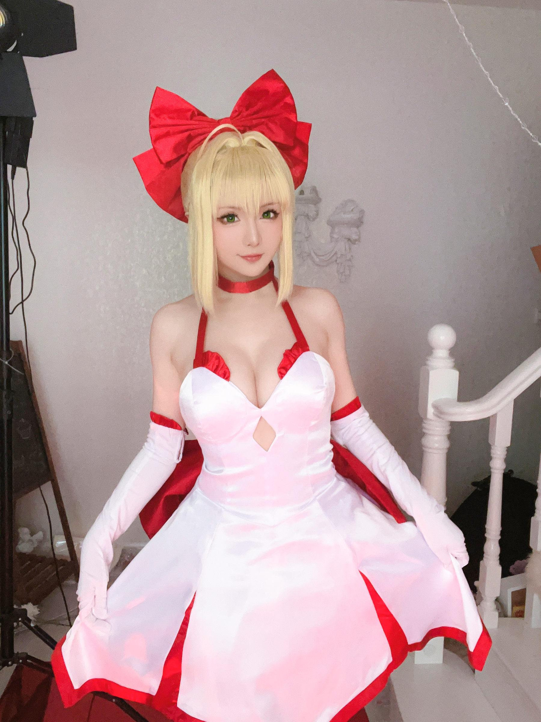 Coser小姐姐星之迟迟 – Fate 尼禄 Cosplay-第28张