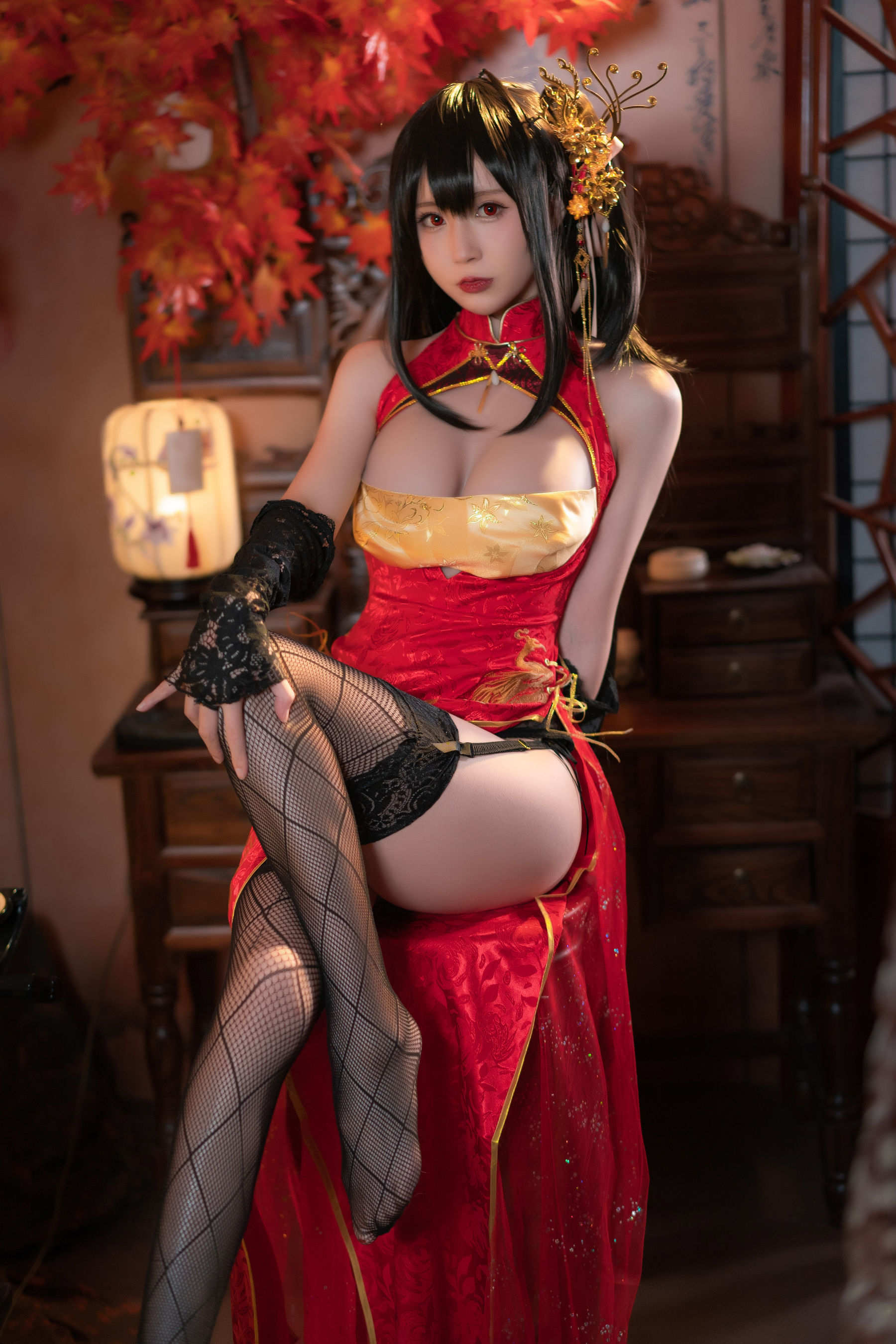 西园寺南歌 – 大凤 旗袍 Cosplay-第32张