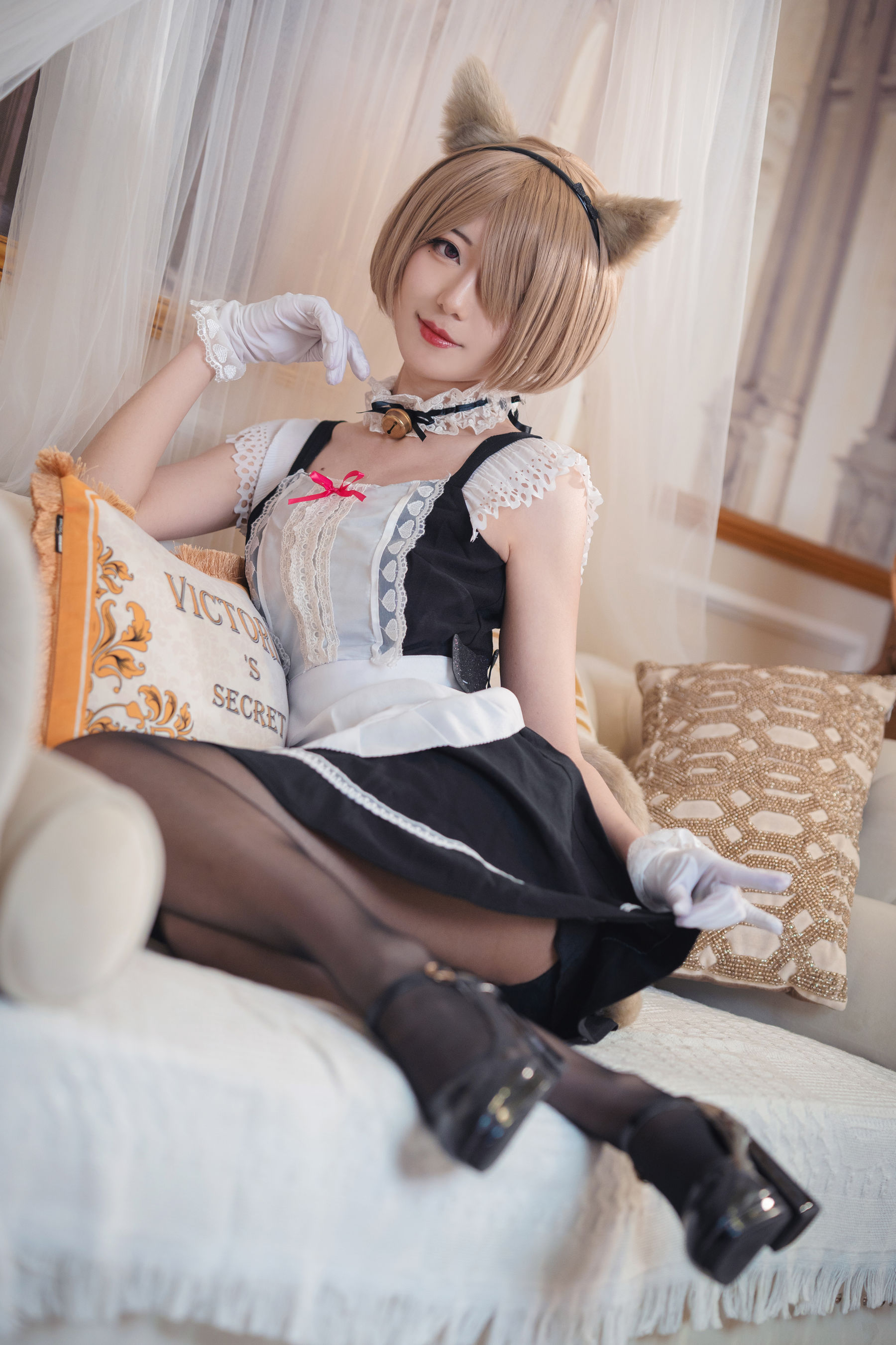 小姐姐弥音音ww – 丽塔 女仆 Cosplay-第3张