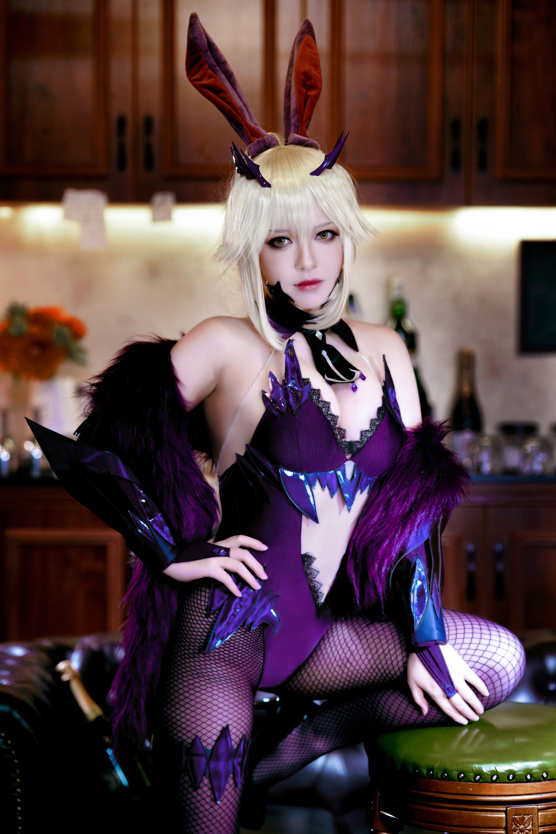 半半子 – LancerAlter Bunny Cosplay-第19张