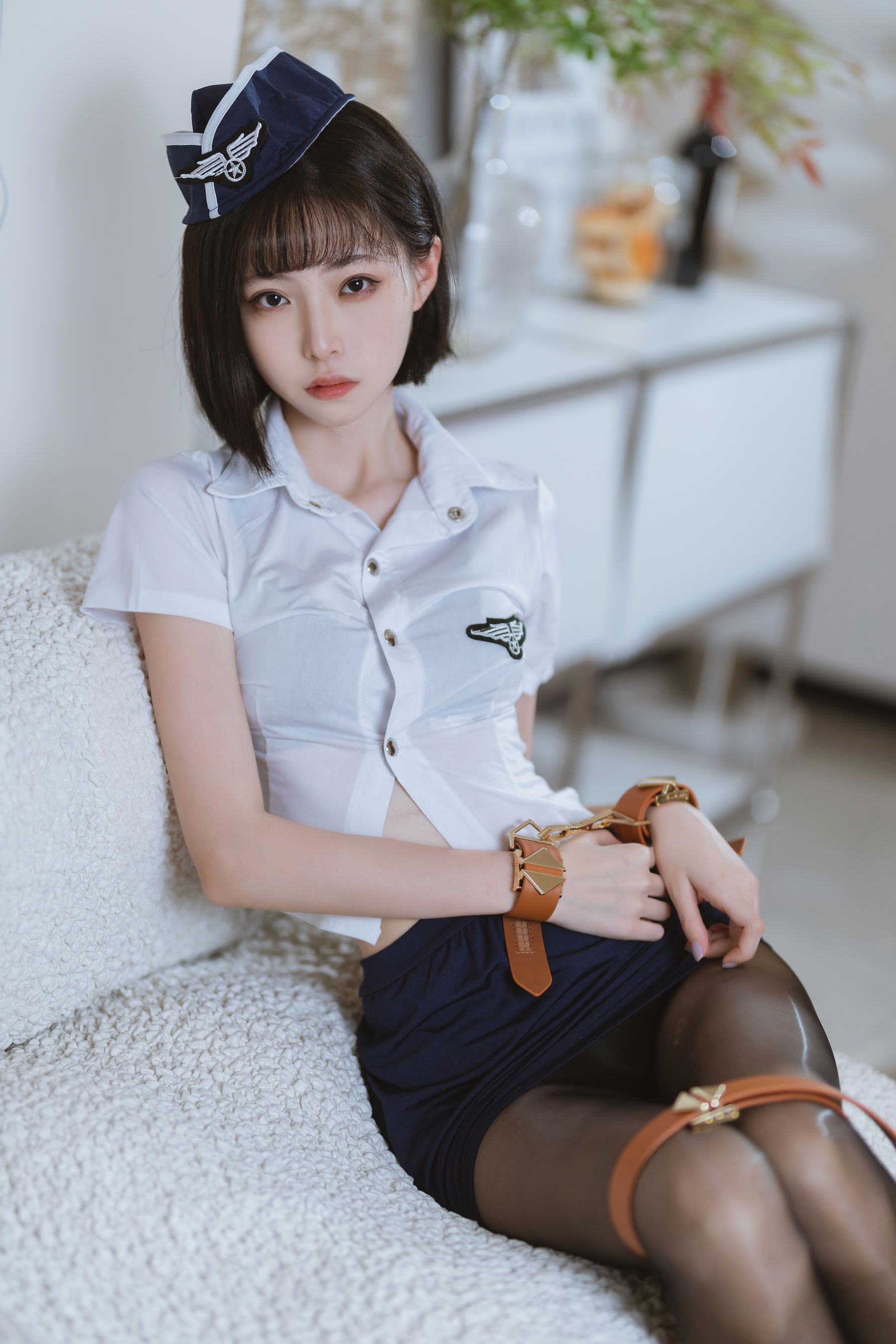 许岚(叁月life) – 束缚黑丝 Cosplay-第12张