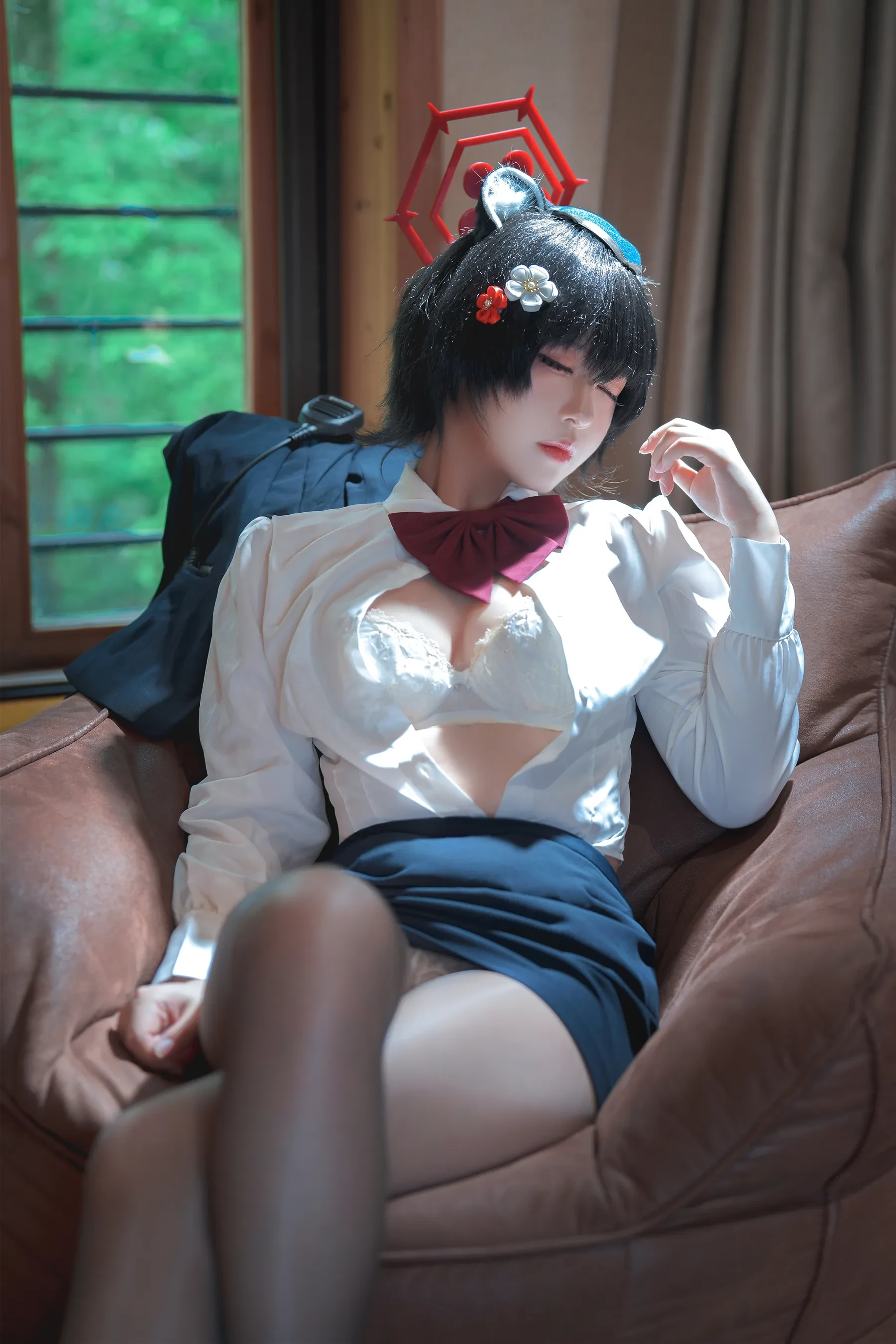 半半子 – ガイド春日ツバキ Cosplay-第29张