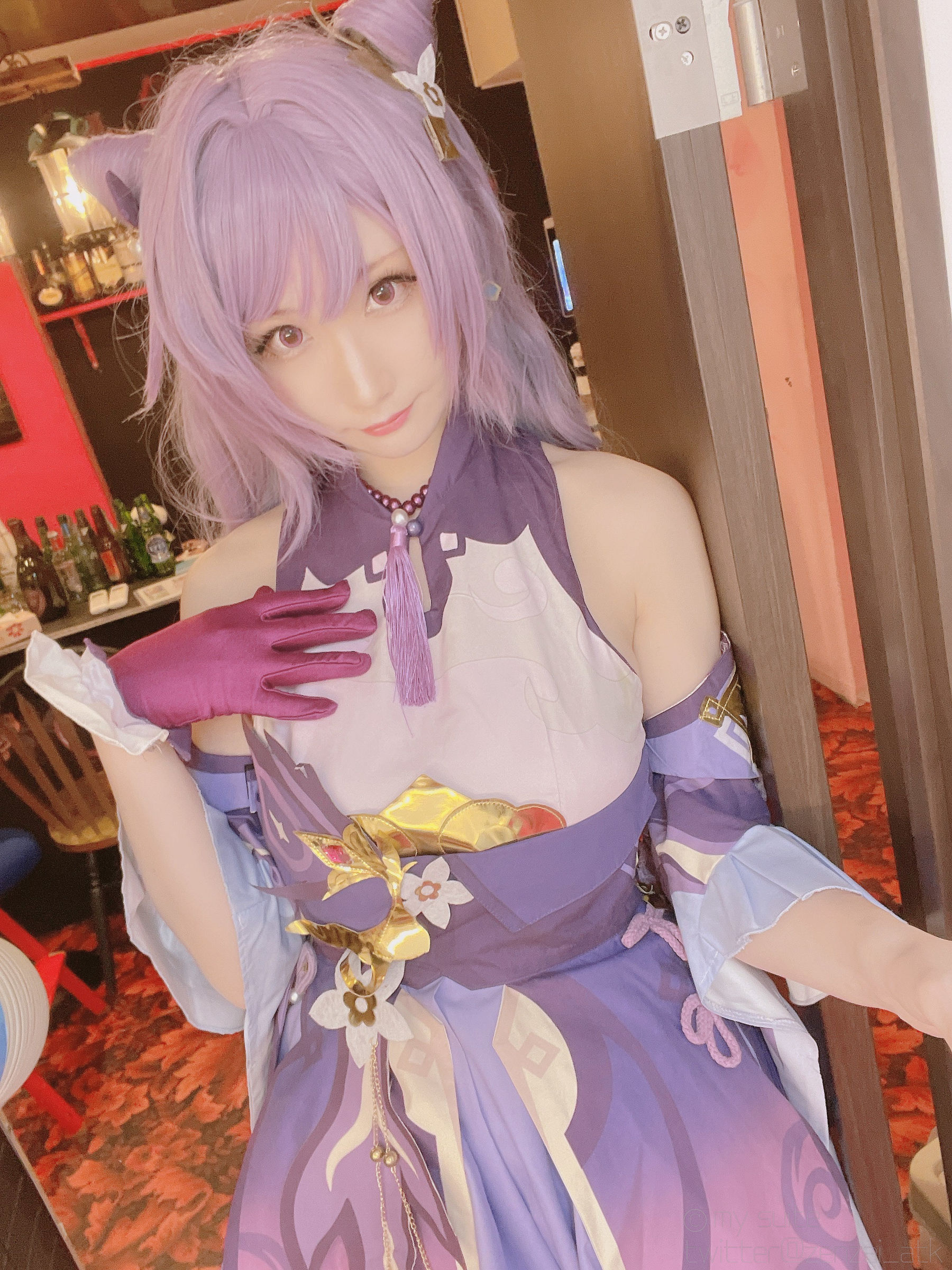 (Cosplay)[my suite] Atsuki あつき – Keqing 刻晴 (Genshin Impact) Cosplay-第14张