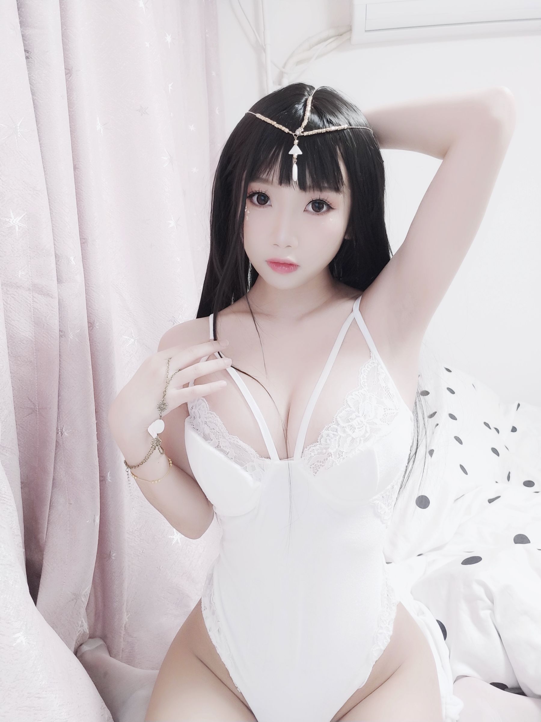 白嫩美少女鬼畜瑶 – 白色埃及瑶 Cosplay-第4张