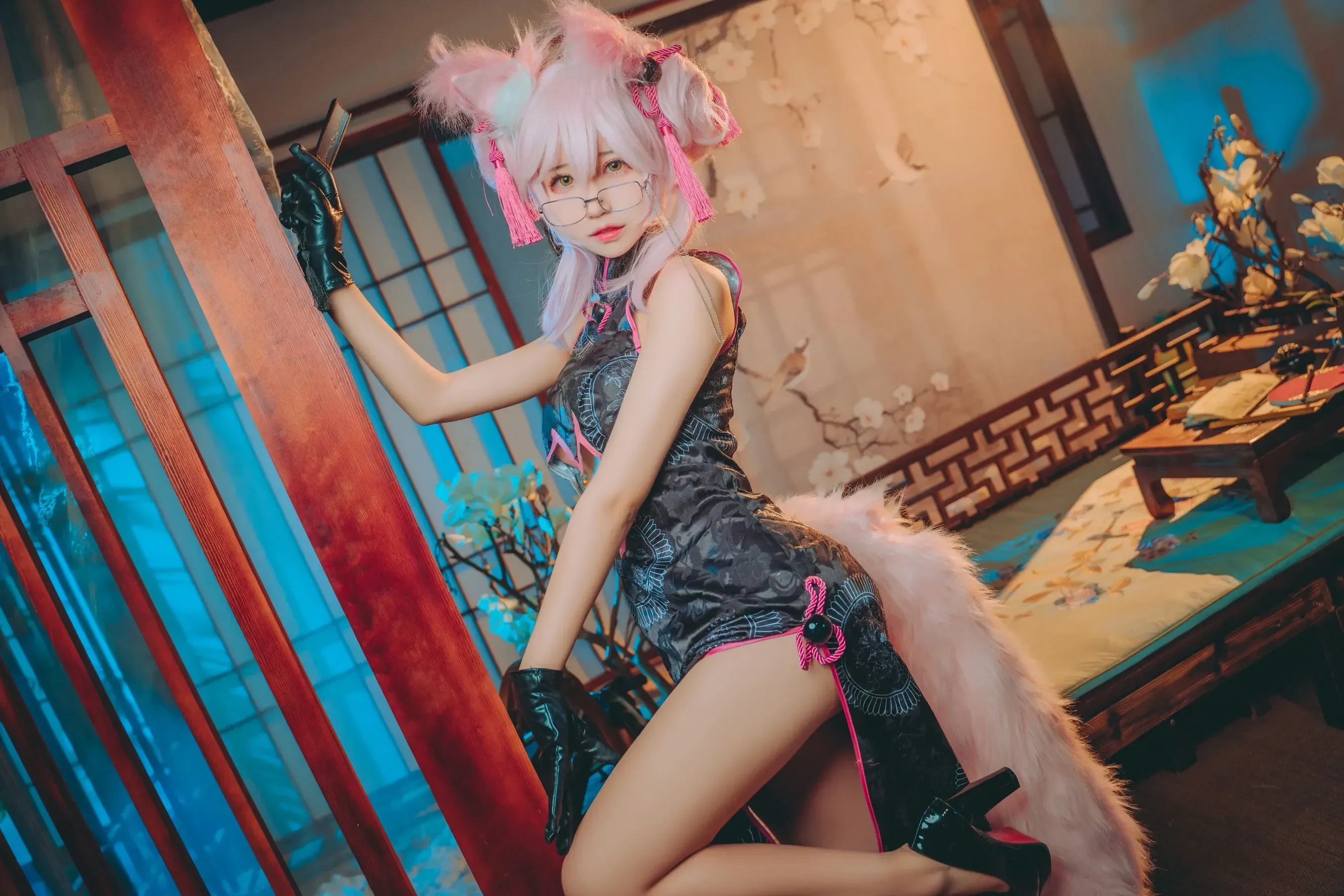 猫君君MaoJun – 杀阶秘书狐 Cosplay-第22张