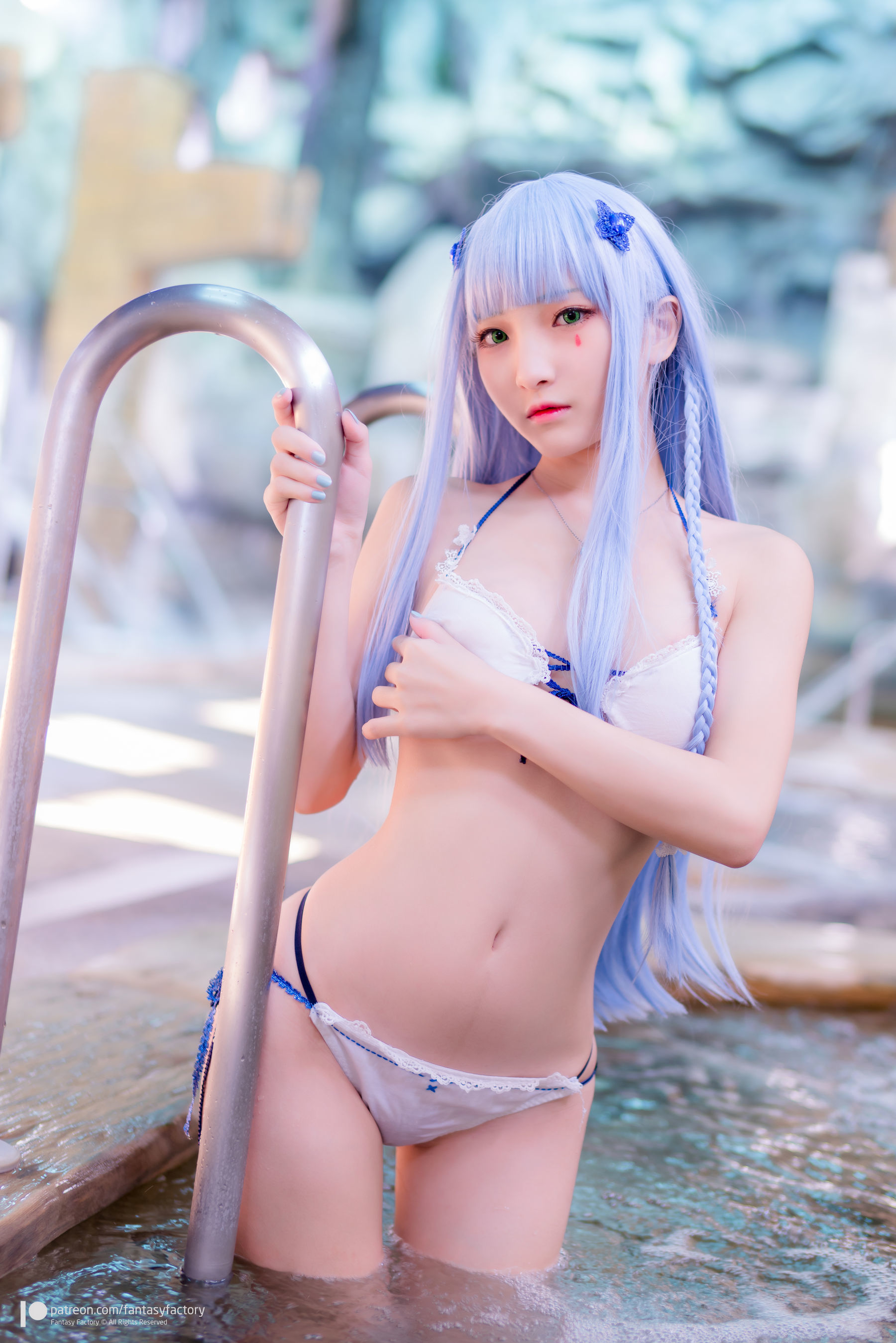 [Fantasy Factory] 小丁Cosplay – 魔女 浴池 黑丝 Cosplay-第49张