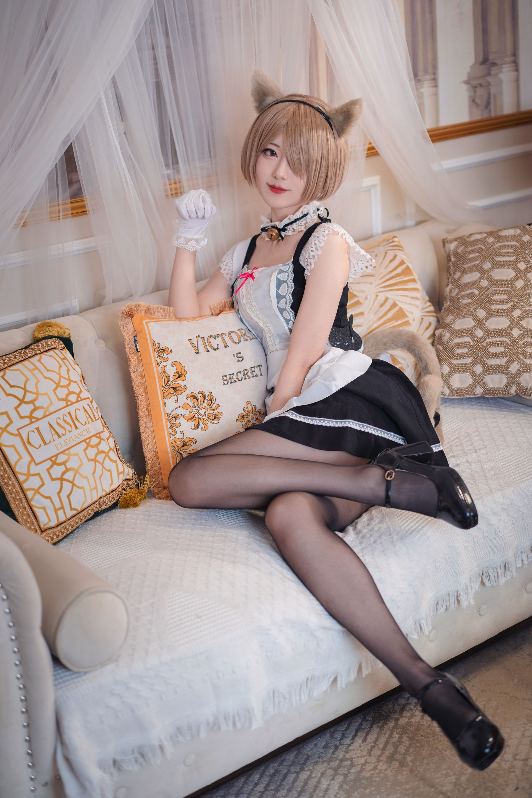 小姐姐弥音音ww – 丽塔 女仆 Cosplay-第1张