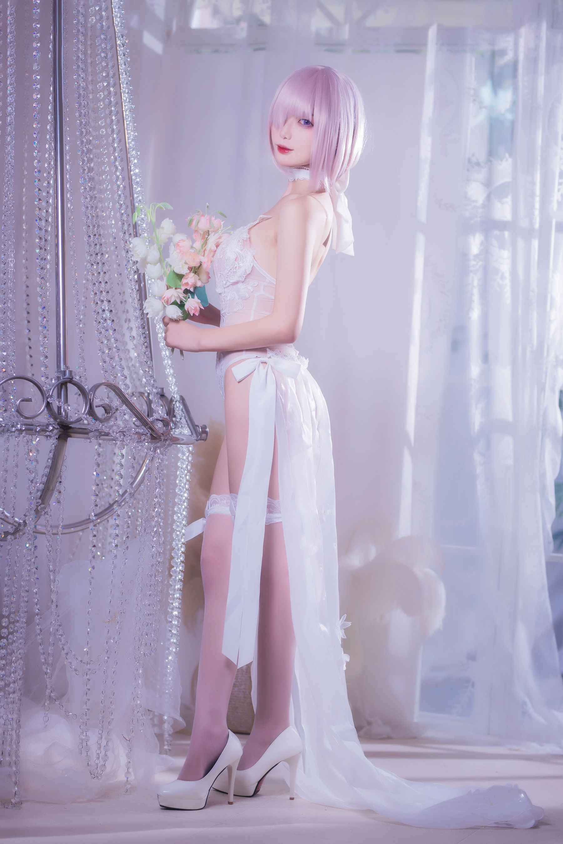 动漫博主封疆疆v – 婚纱玛修 Cosplay-第34张