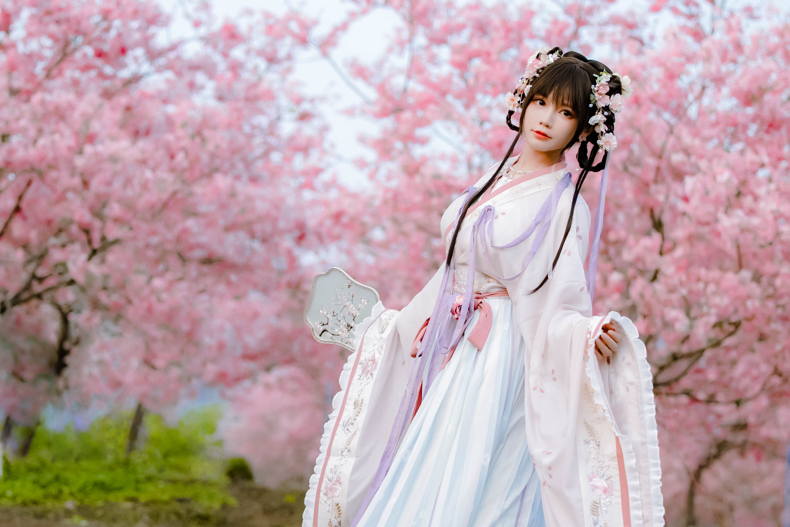 萌妹子Nyako喵子 – 樱花汉服 花神祈愿 Cosplay-第20张
