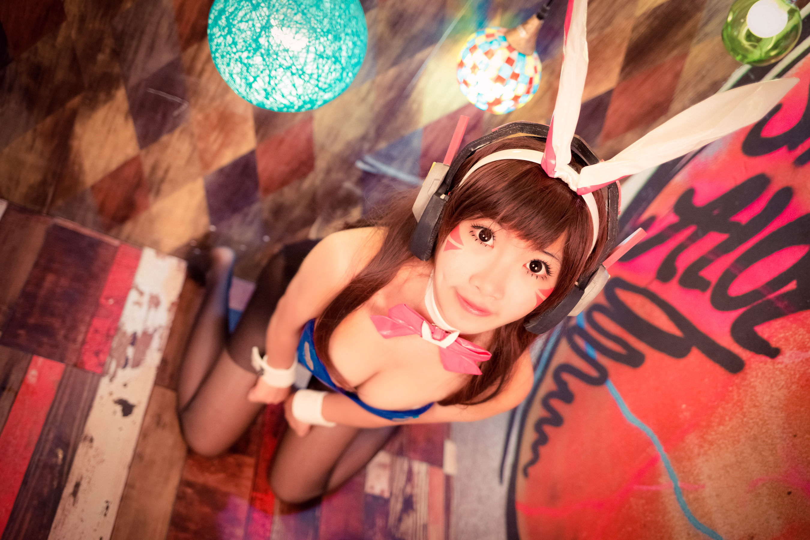萝莉蜜嘟喵 DVA兔女郎 Cosplay-第9张