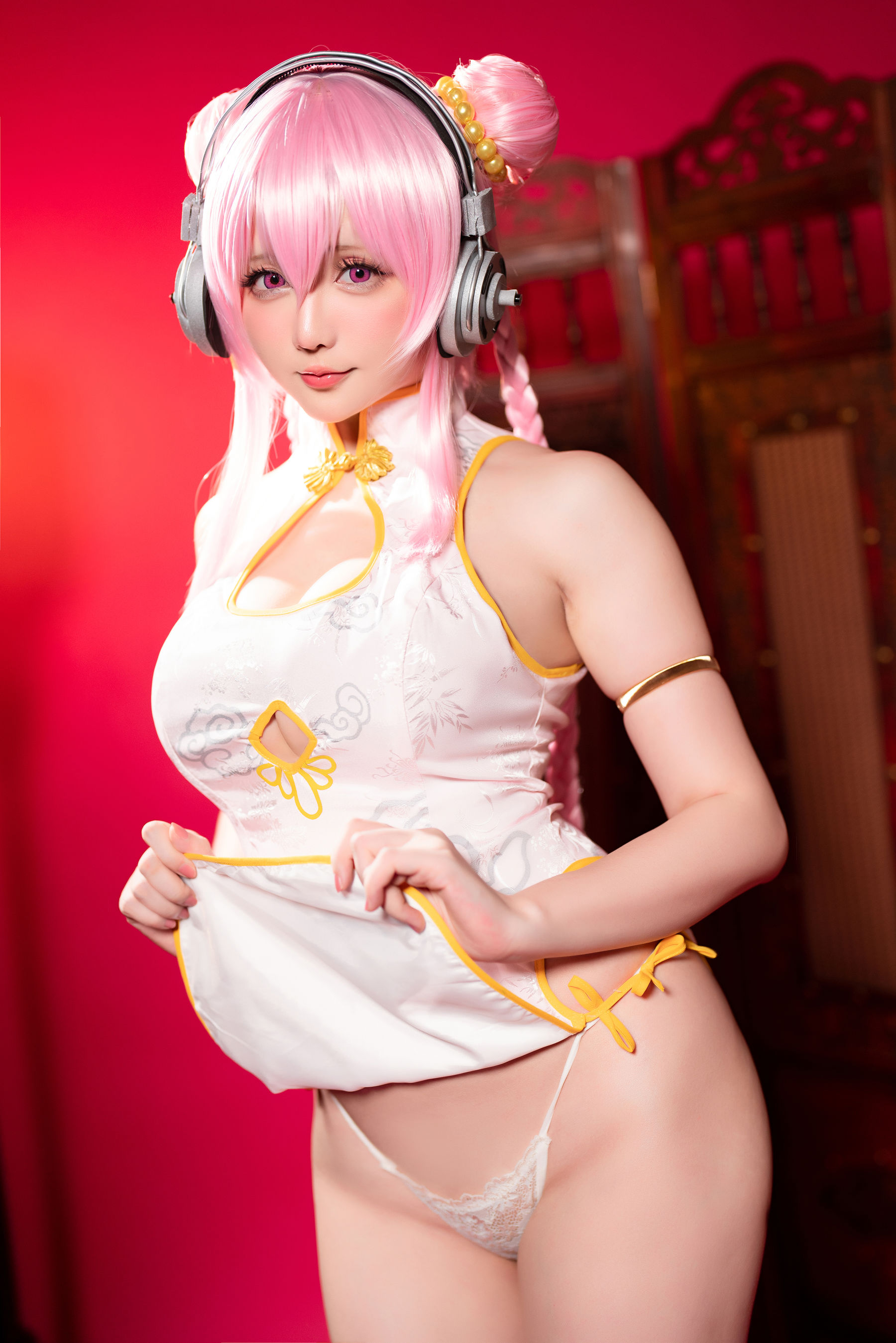 Coser小姐姐星之迟迟 – 索尼子旗袍 Cosplay-第7张