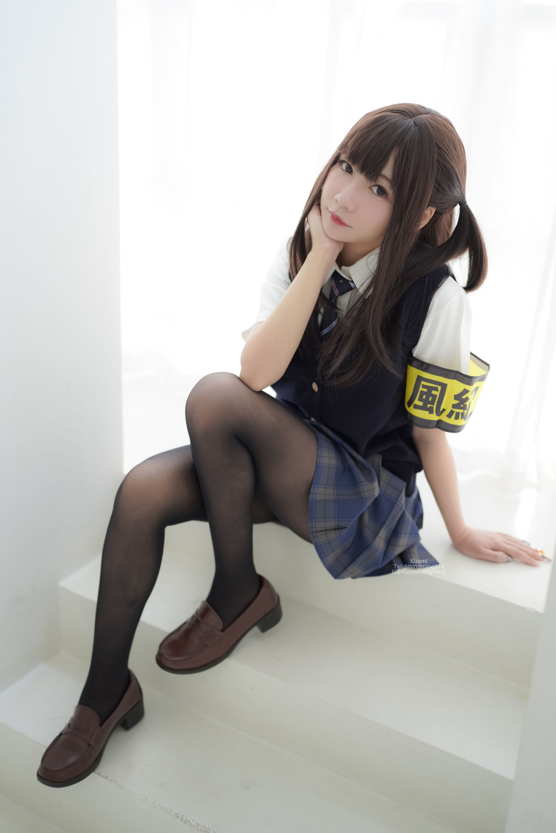 銘銘Kizami – JK黑丝 Cosplay-第37张