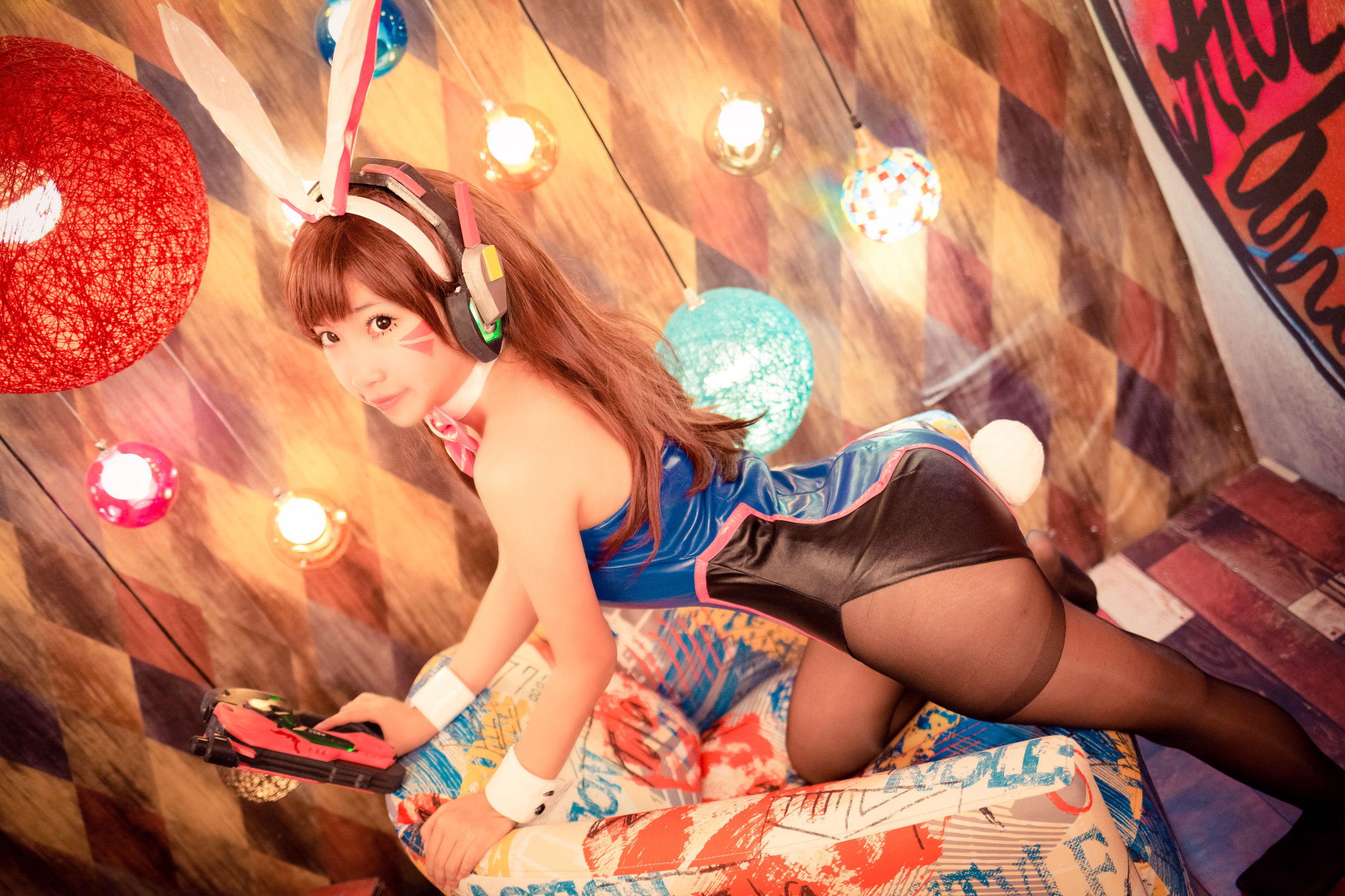 萝莉蜜嘟喵 DVA兔女郎 Cosplay-第13张