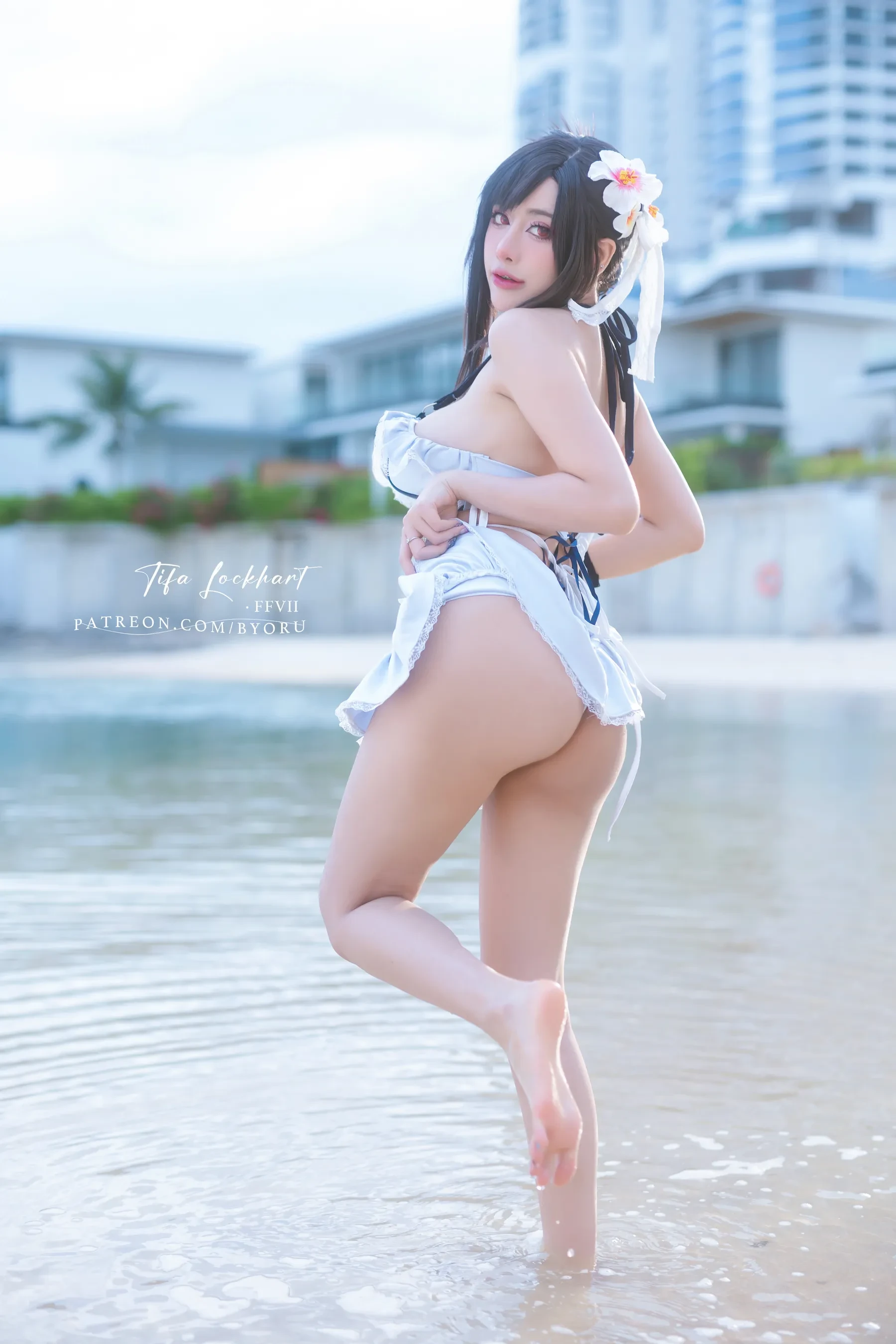 Byoru – Tifa FF7r bikini Cosplay-第3张