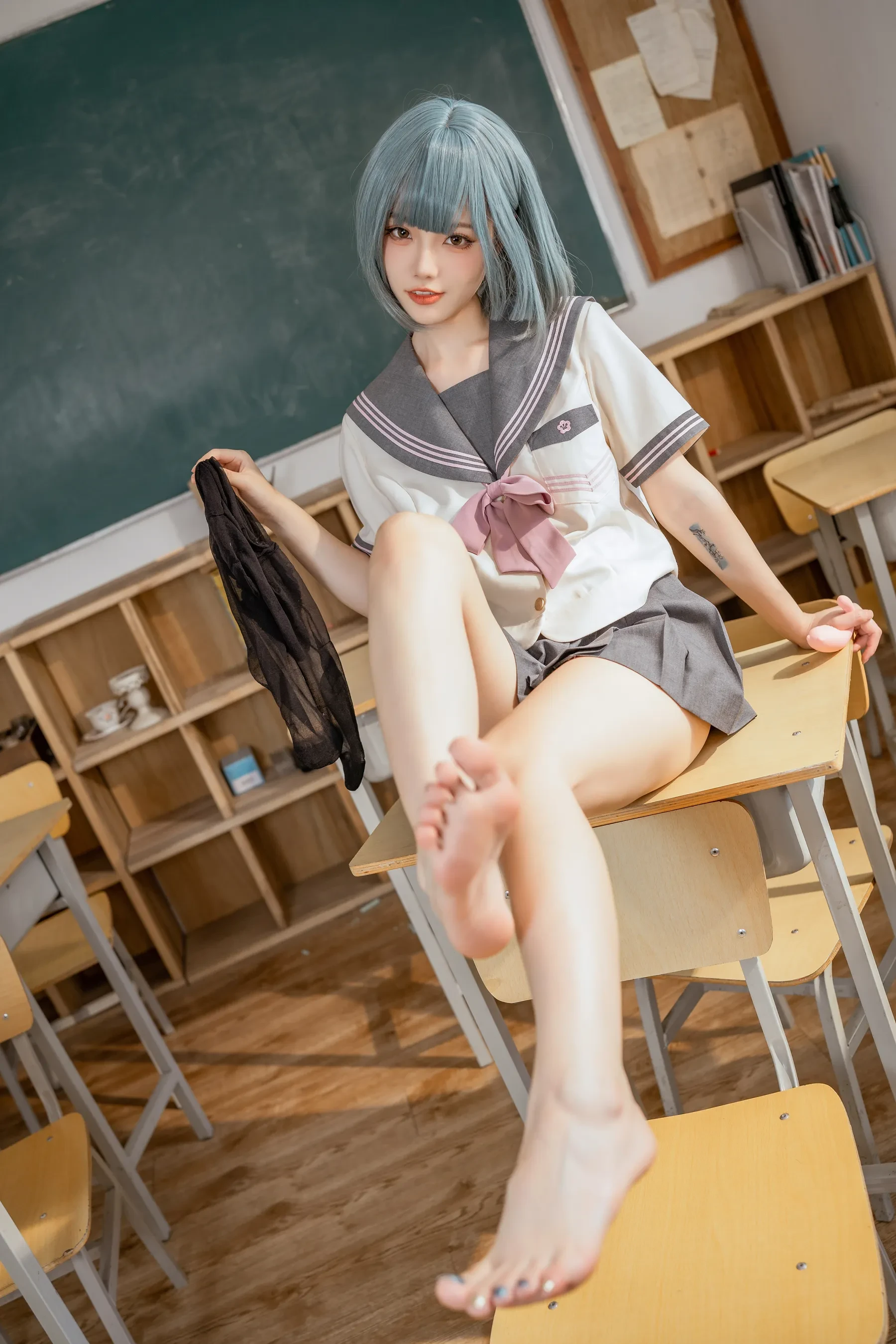 桃良阿宅 – 不良JK Cosplay-第10张