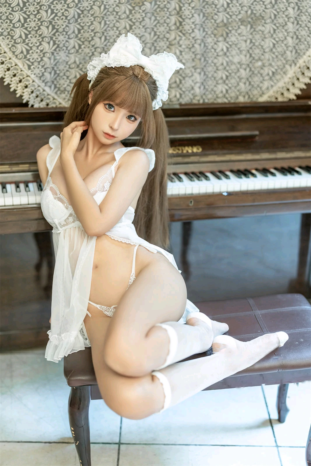 蠢沫沫 – 白娇妻 Cosplay-第20张