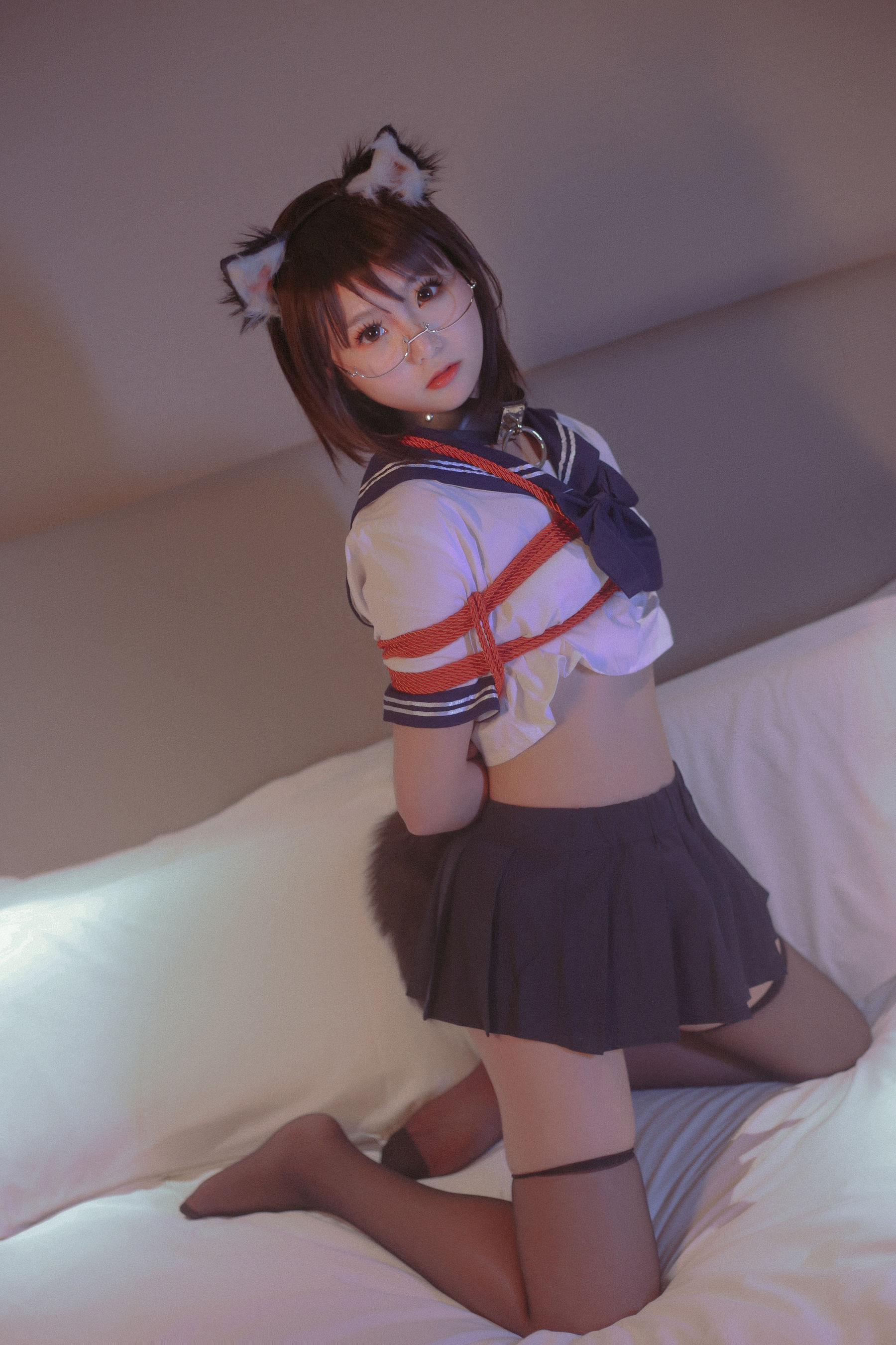 萌妹是青水 猫耳调教 Cosplay-第31张
