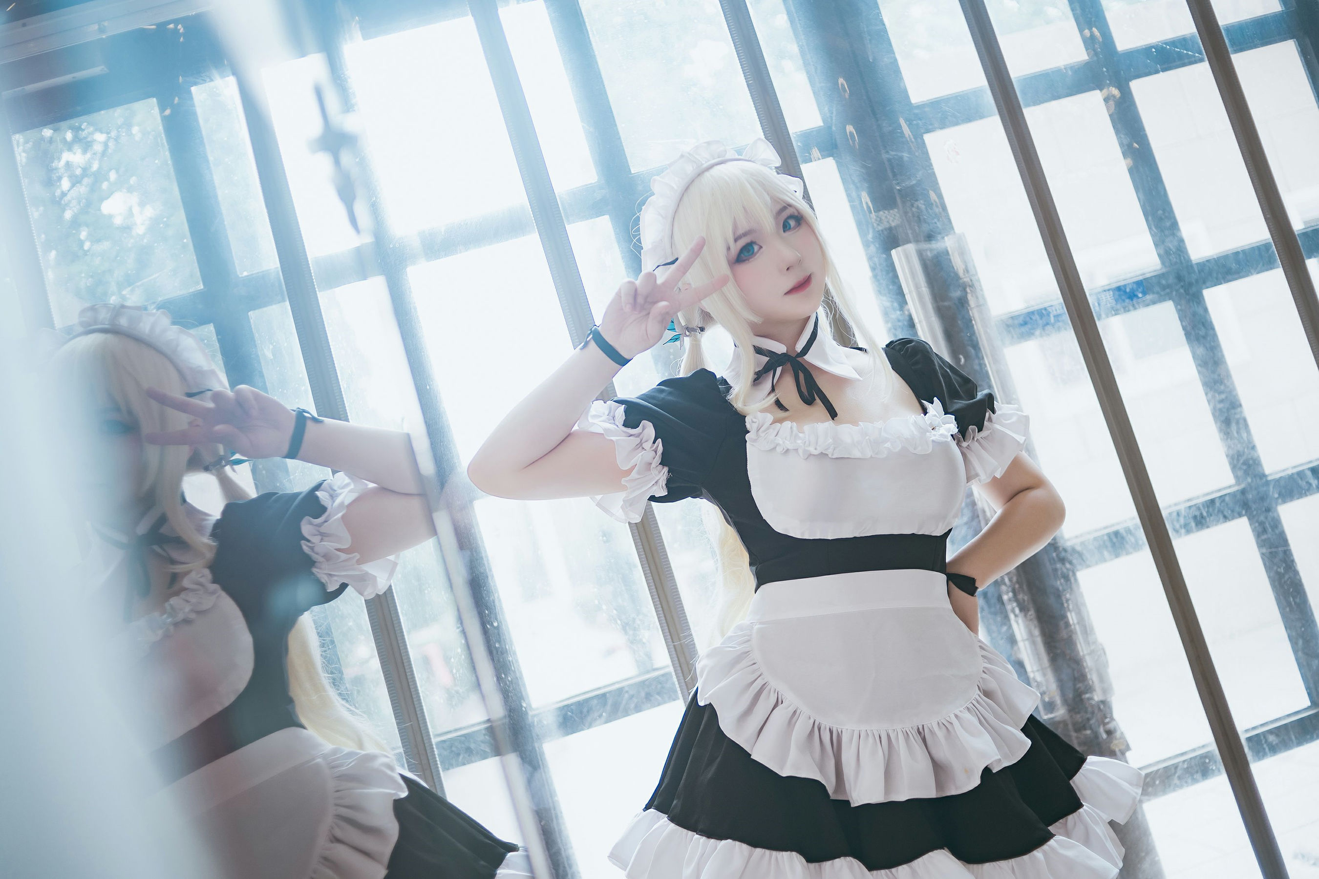 皮皮奶可可爱了啦 – 柏崎星奈女仆 Cosplay-第5张