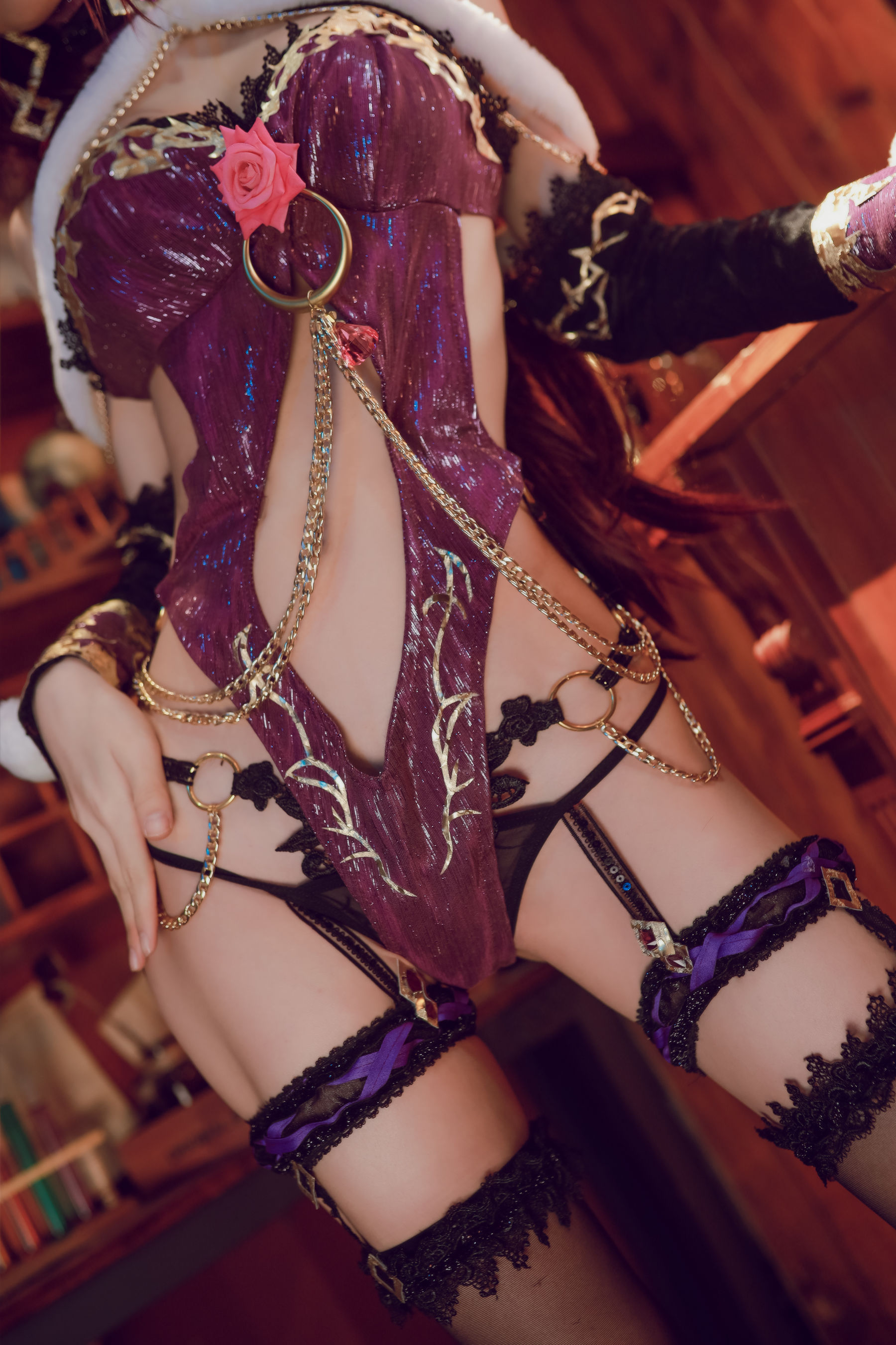 [Cosplay写真] 动漫博主水淼aqua – 斯卡哈 Cosplay-第20张