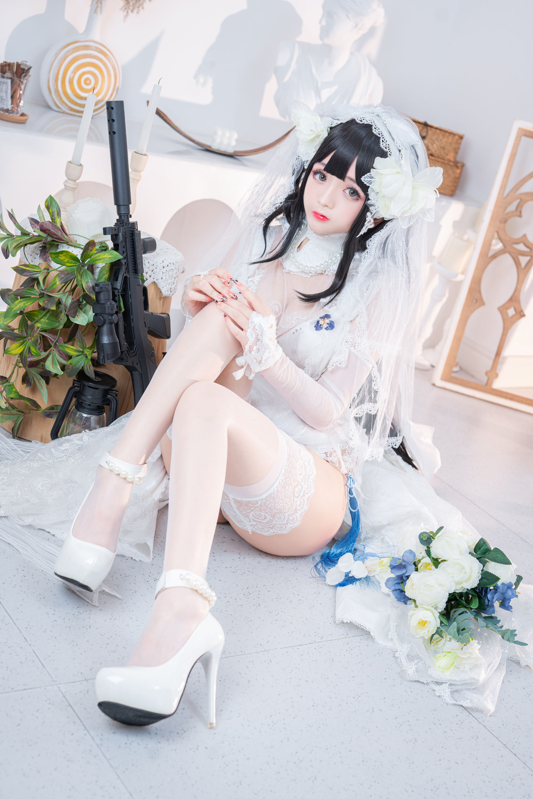 松本甜奈姣 – 95式婚纱 Cosplay-第6张
