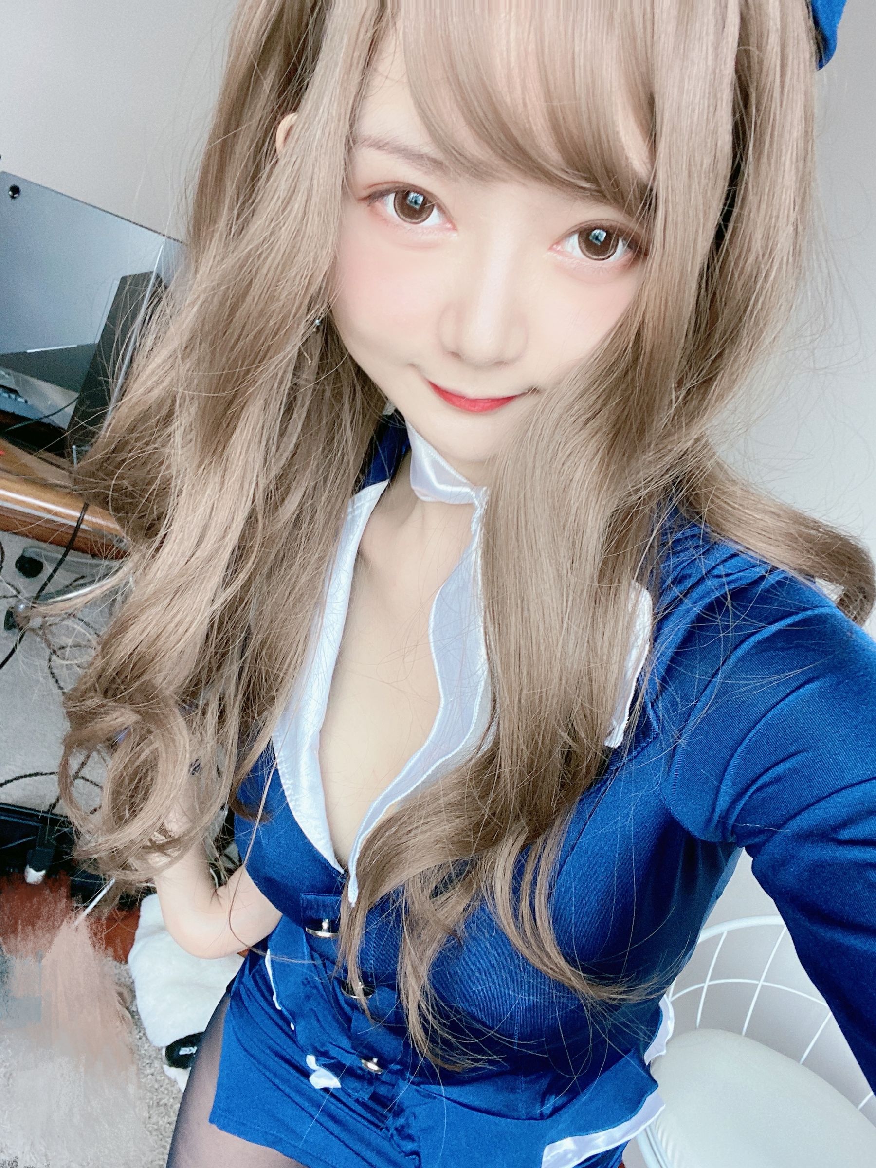 51酱 – 蓝色制服装 Cosplay-第7张