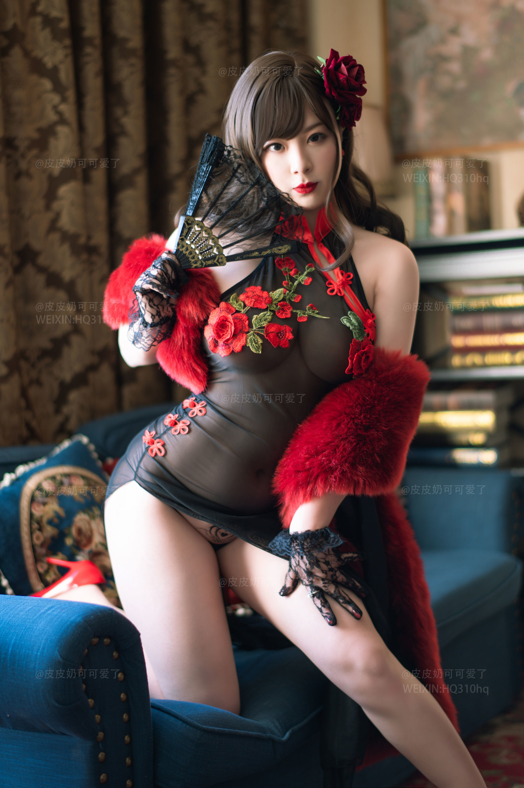 皮皮奶可可爱了啦 玫瑰 Cosplay-第40张
