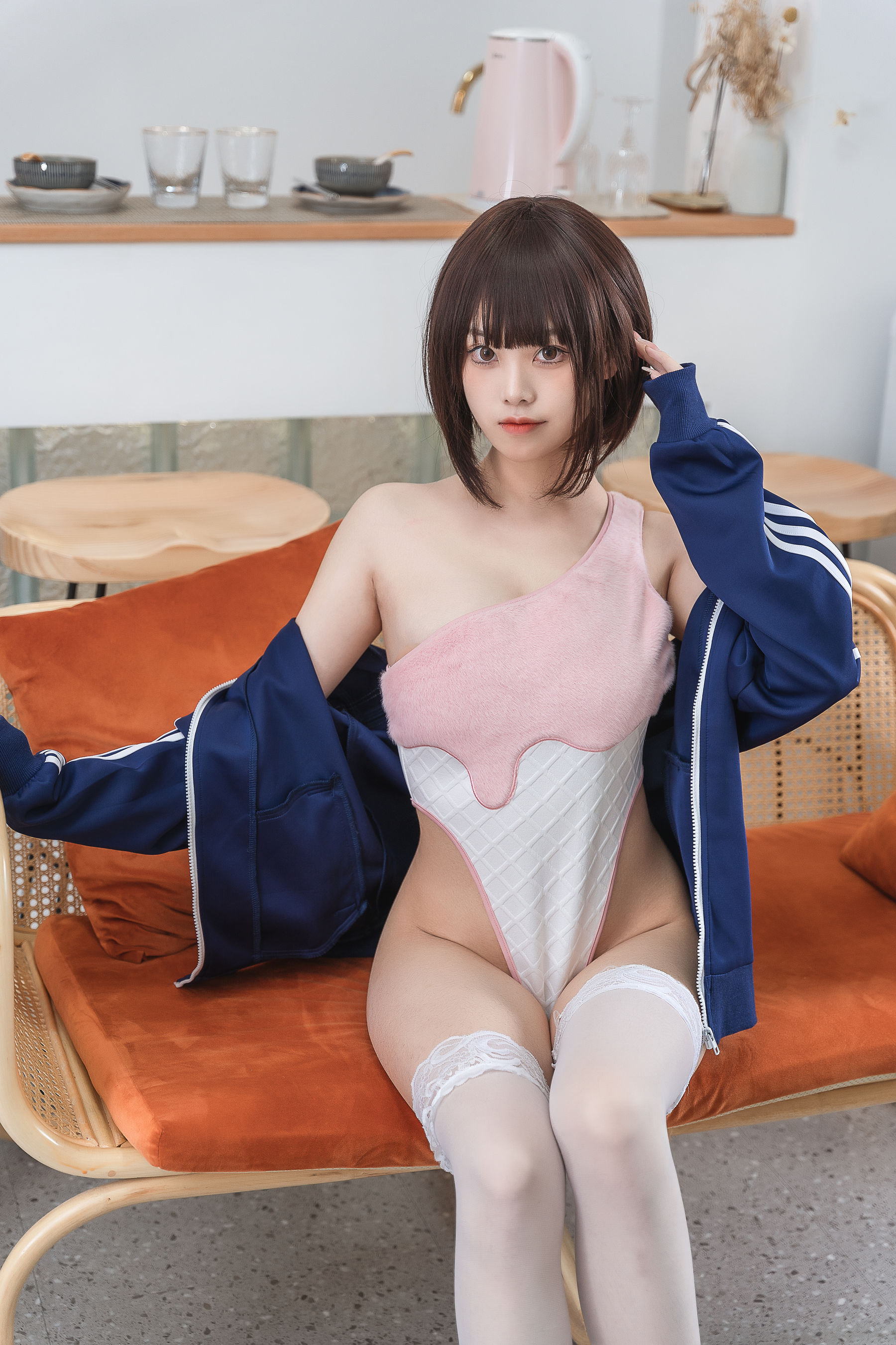 萌系小姐姐蜜汁猫裘 – 草莓圣代 Cosplay-第39张