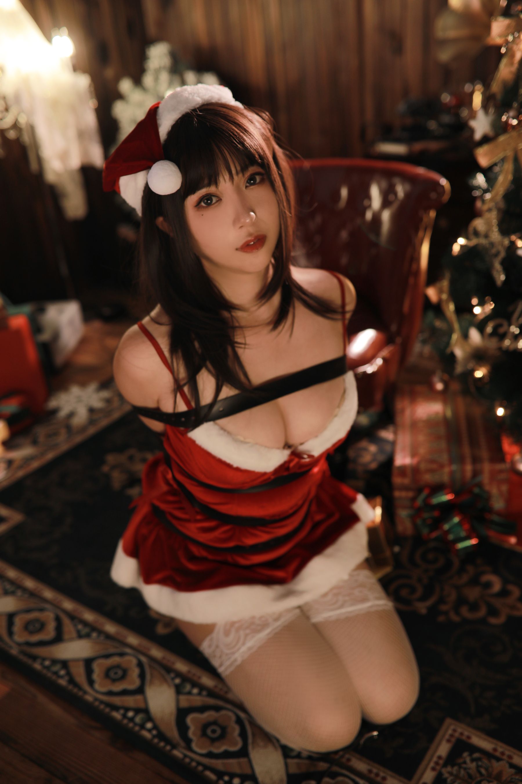 小容仔咕咕咕 – 圣诞礼物×捆绑 Cosplay-第34张