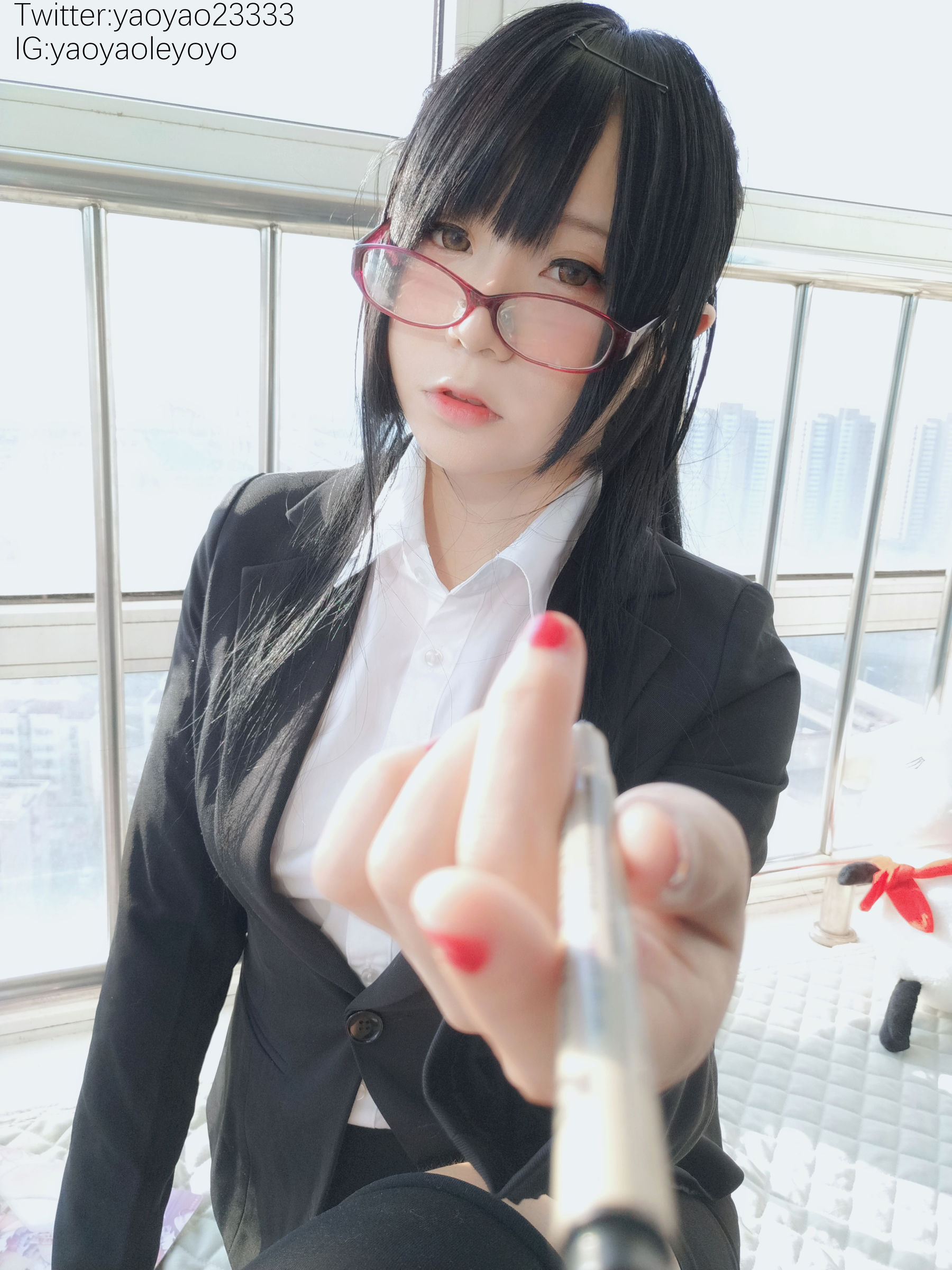 萌妹子Coser摇摇乐yoyo – 补习老师 Cosplay-第3张