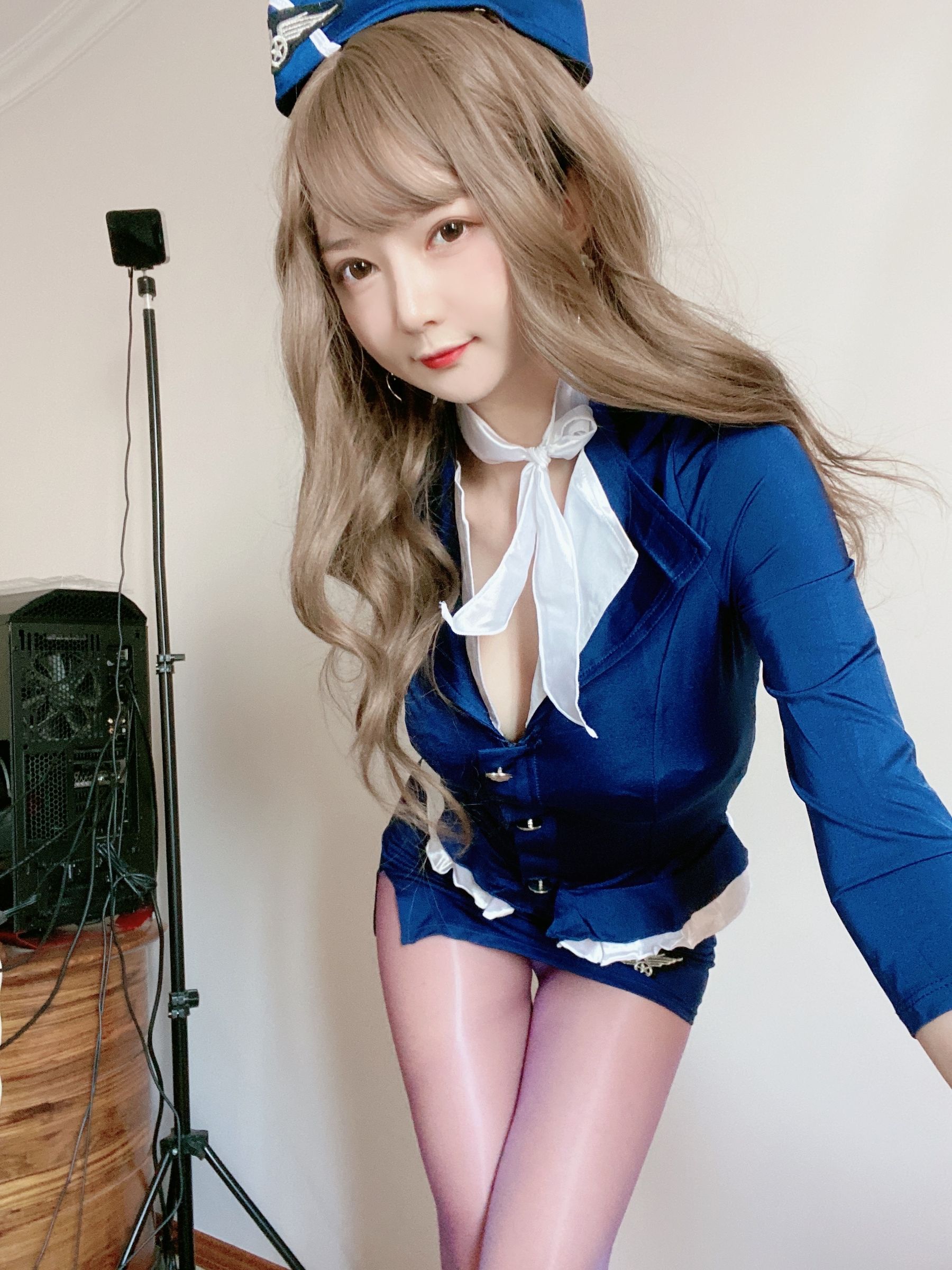 51酱 – 蓝色制服装 Cosplay-第5张