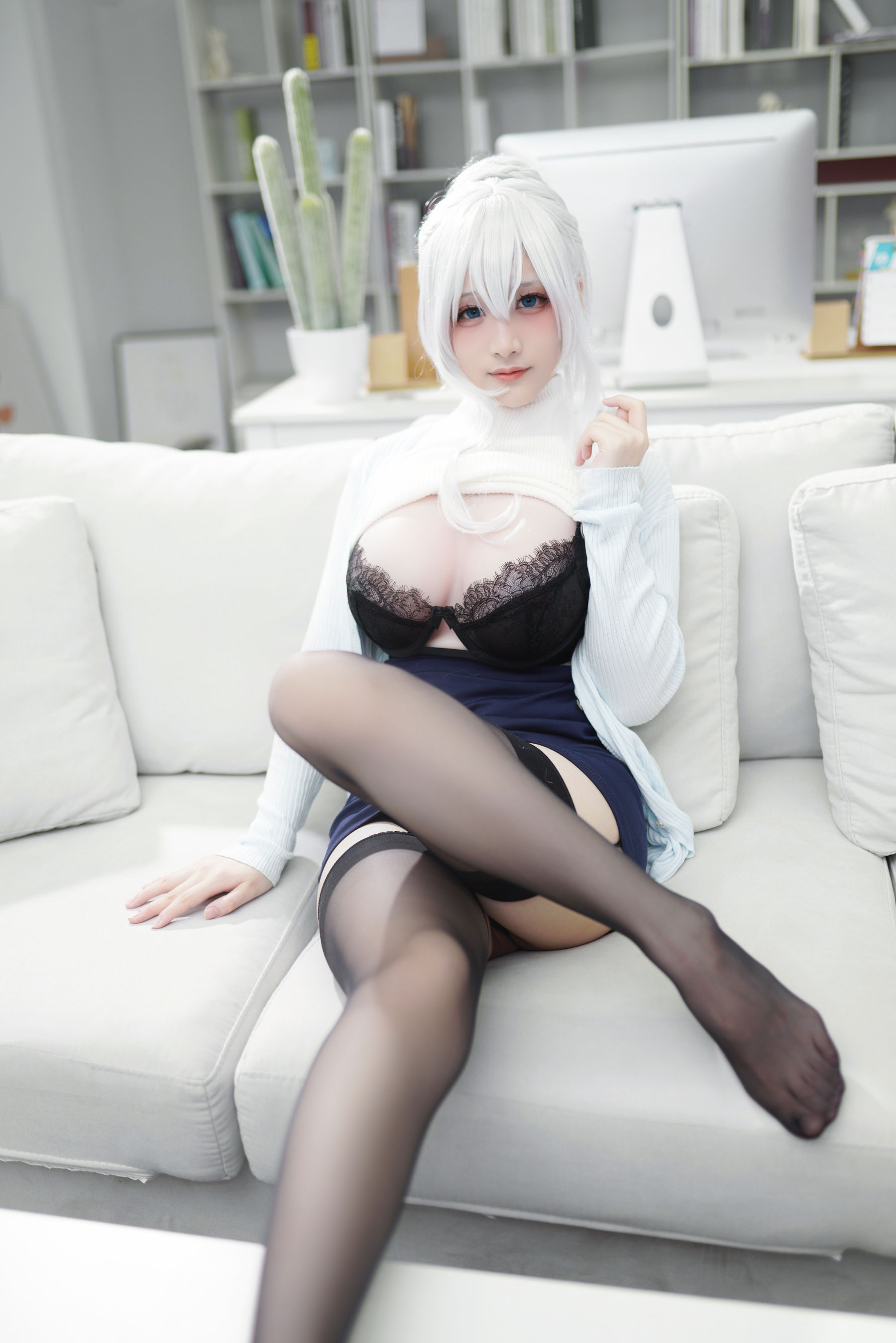 幼愛youmeko – 未亡人雪女 Cosplay-第33张