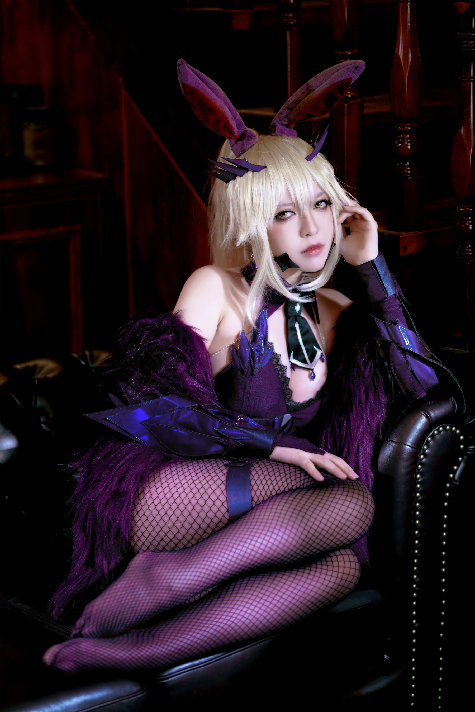 半半子 – LancerAlter Bunny Cosplay-第22张