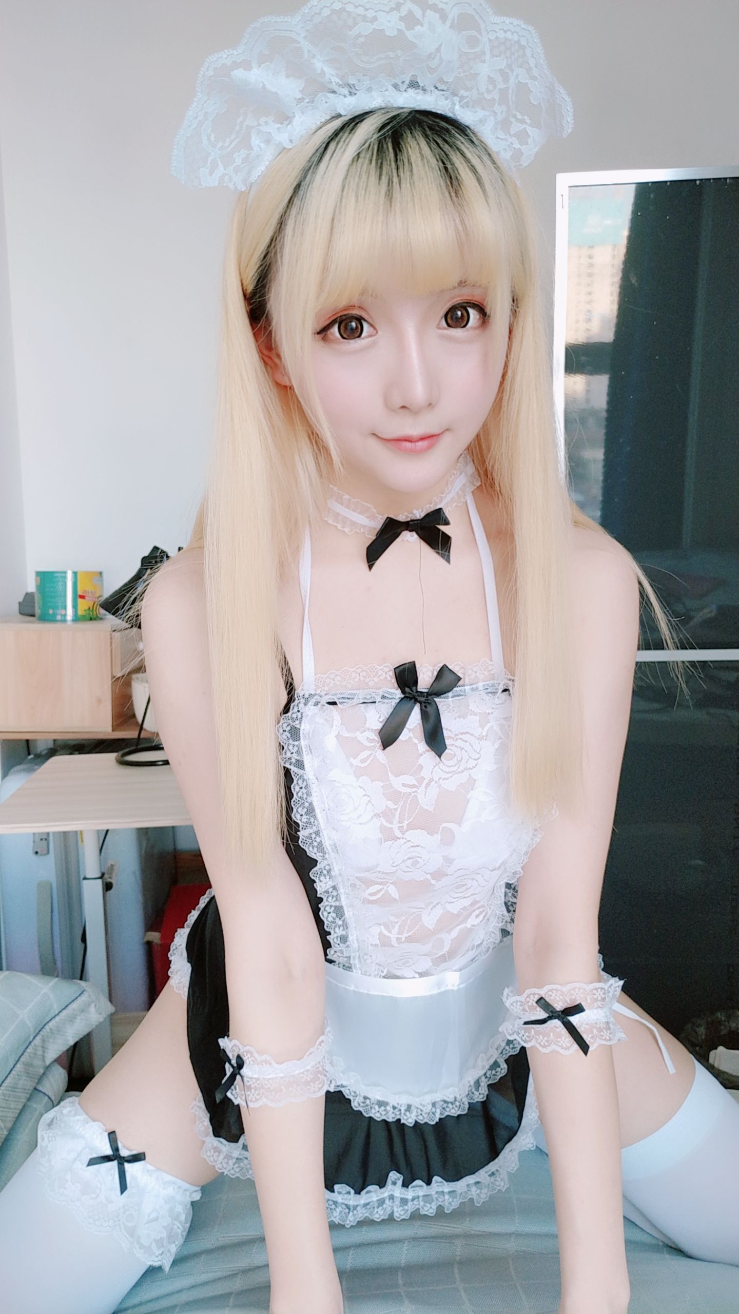 Coser小姐姐星之迟迟 女仆 Cosplay-第8张