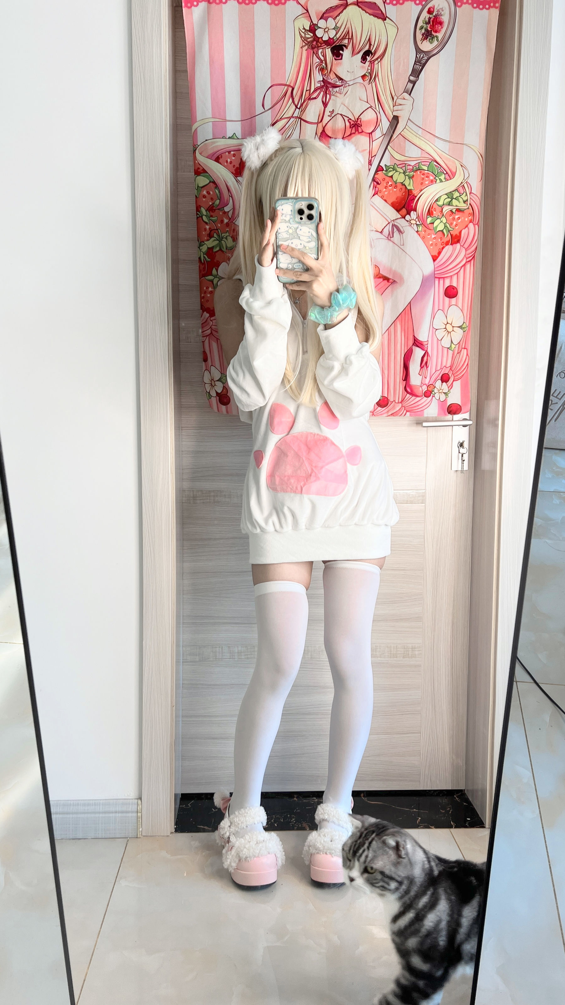 萌妹子Coser摇摇乐yoyo – 白いクリーム Cosplay-第4张