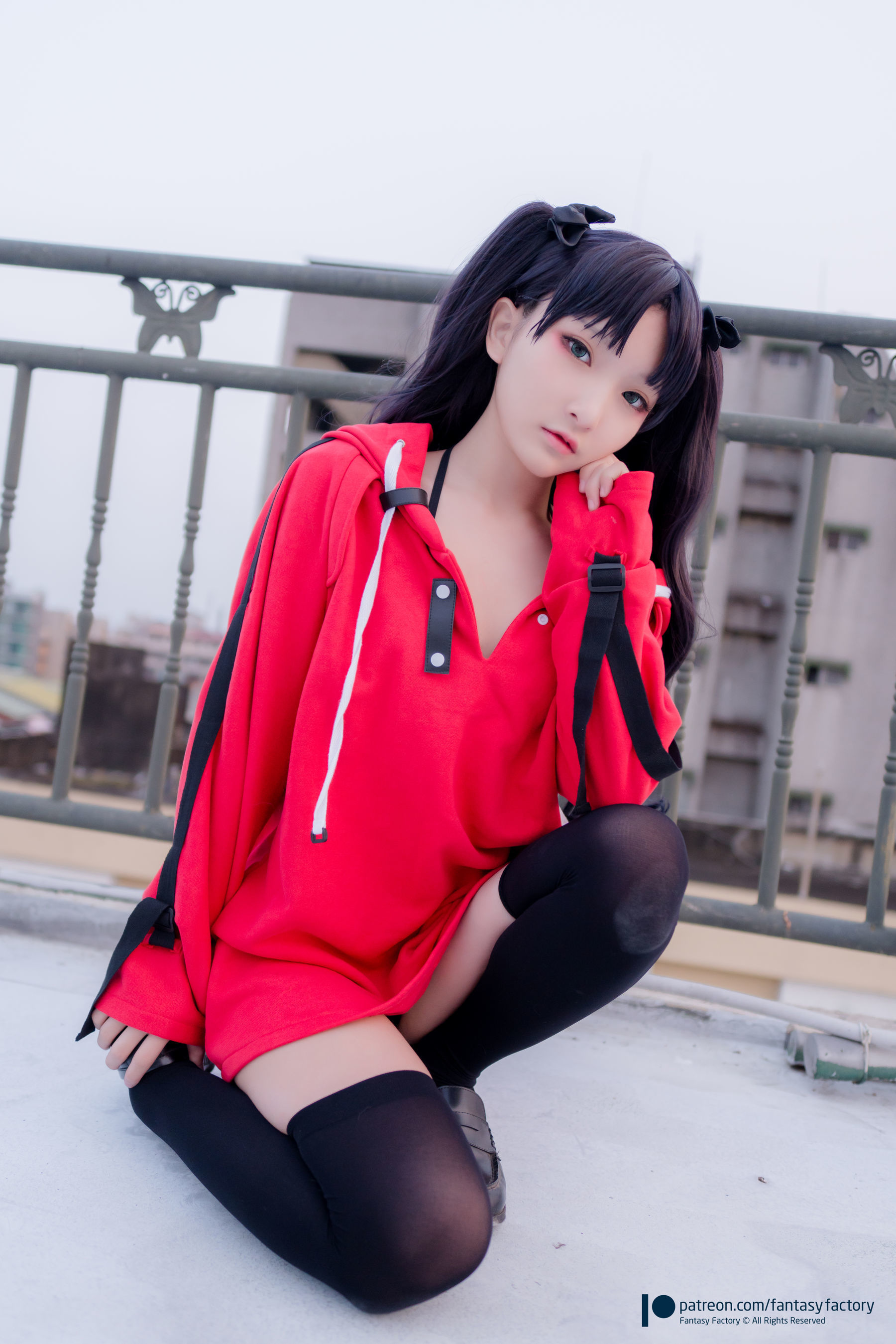 [Fantasy Factory] 小丁Cosplay – 单车少女 黑胶 情趣网衫 Cosplay-第59张