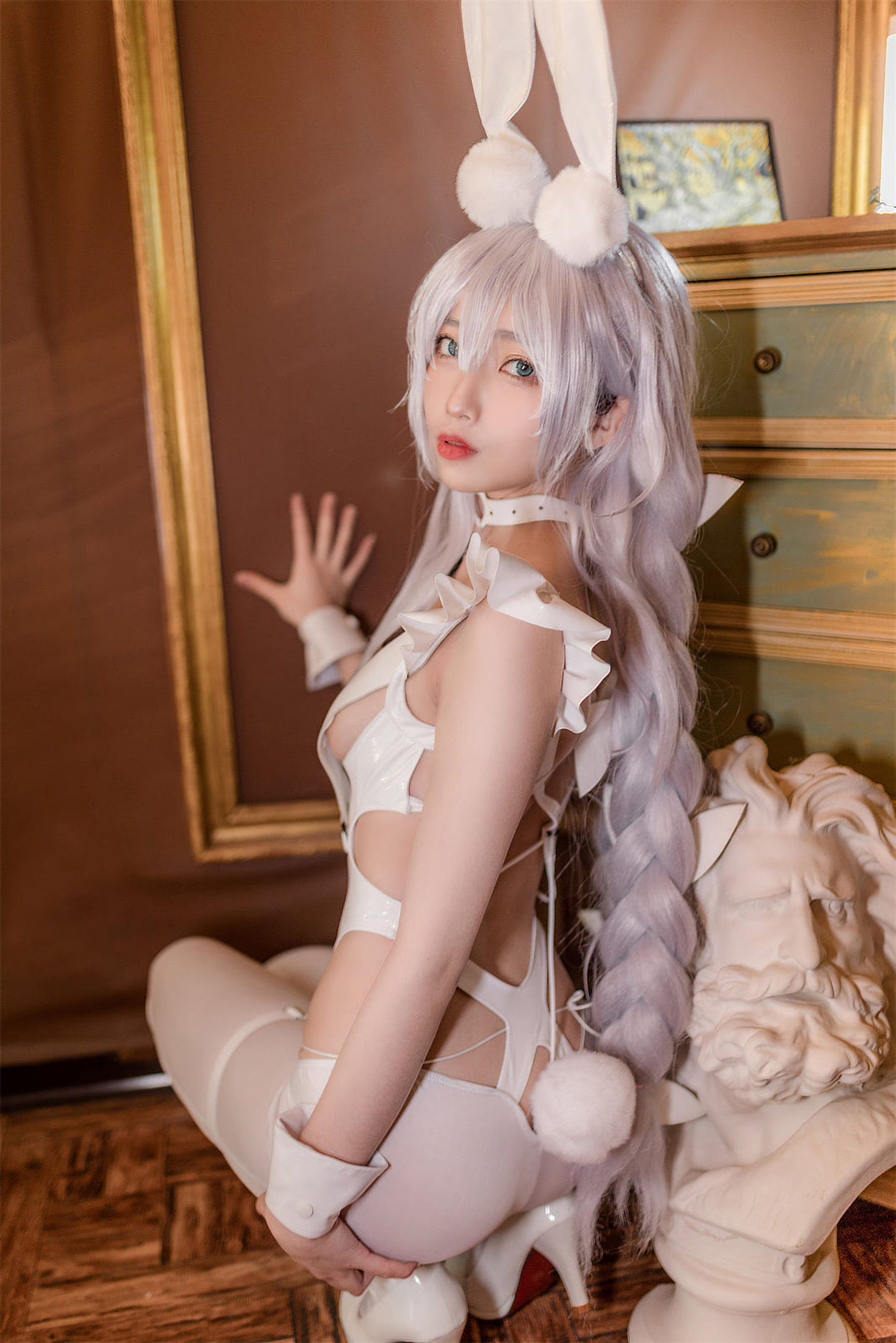 杏仁曲奇 – 碧蓝航线 恶毒白兔 Cosplay-第2张