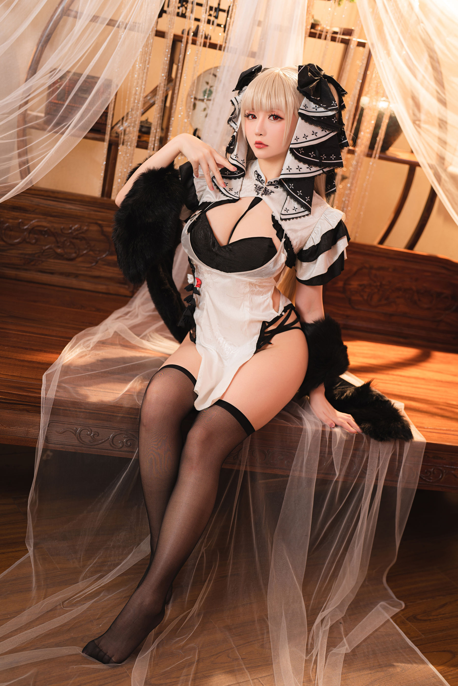 Coser小姐姐星之迟迟 – 可畏旗袍 Cosplay-第3张
